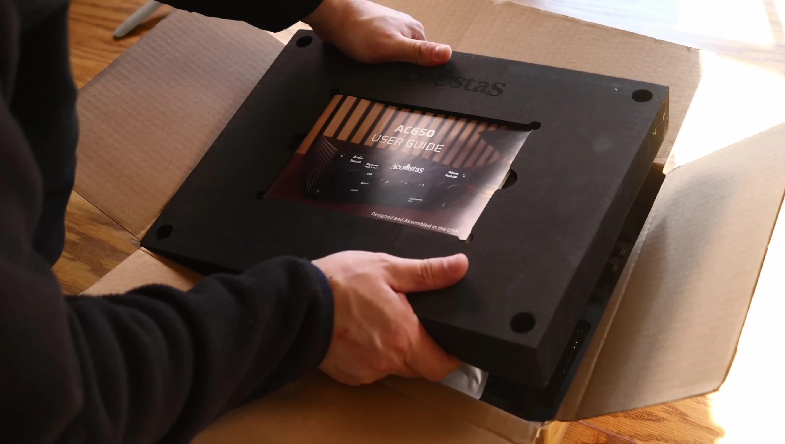 Screenshot of the presenter expressing overall positive impression of the AC650.