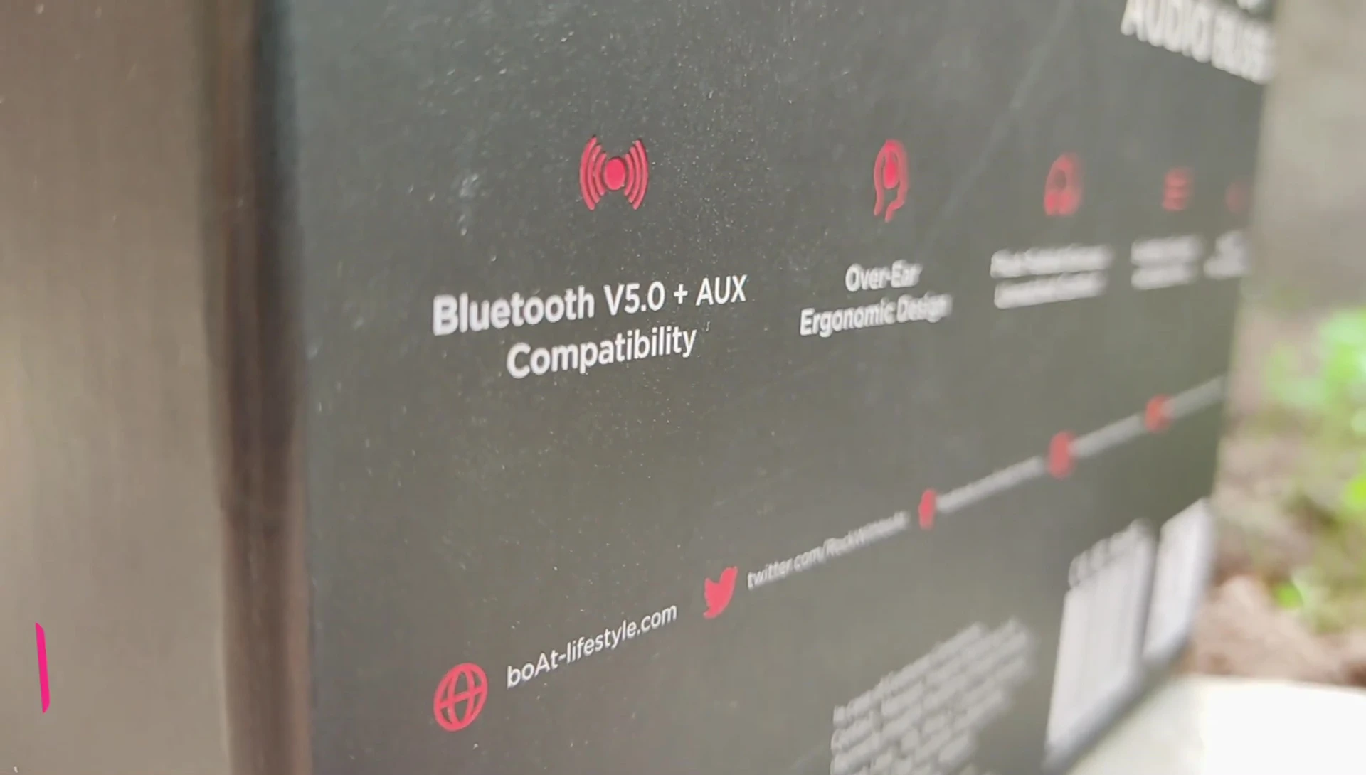 A close-up shot of the headphones emphasizing the earcups.
