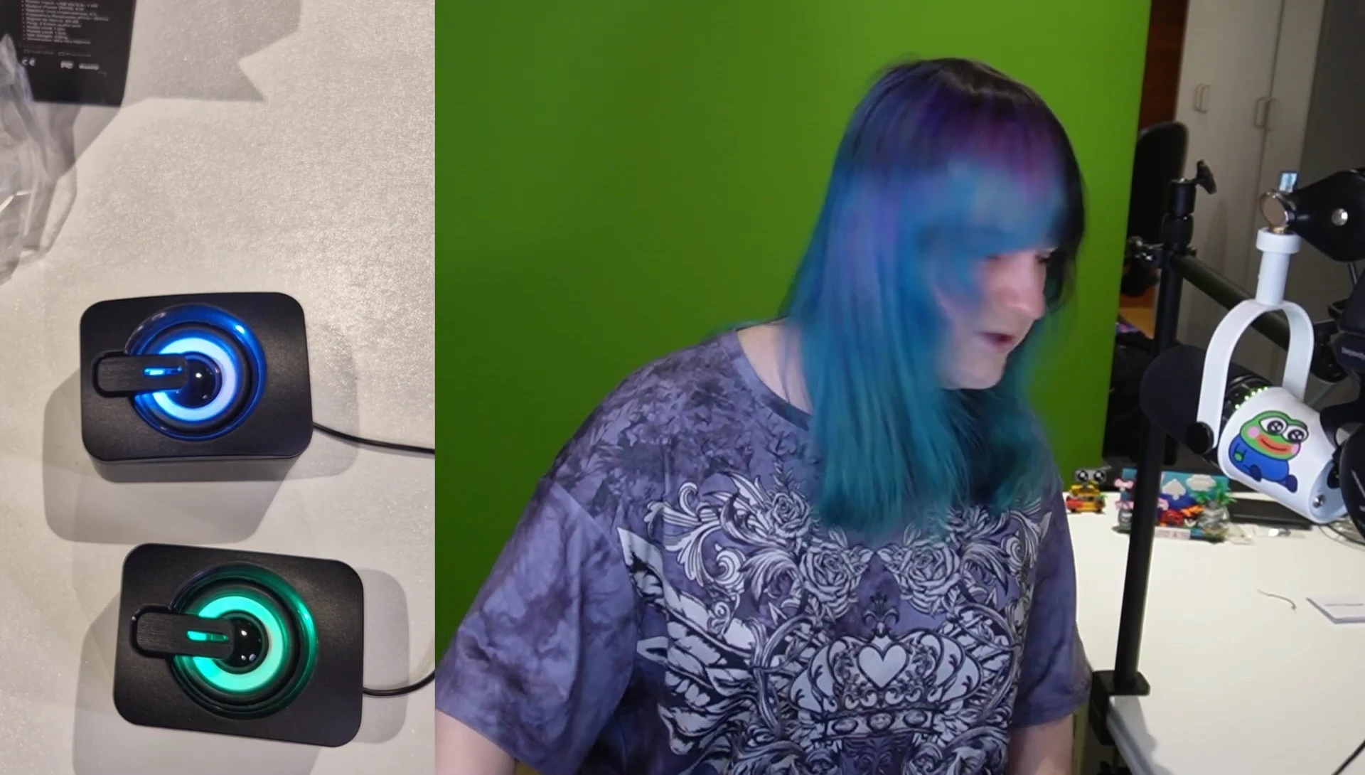 Screenshot of the speakers playing music