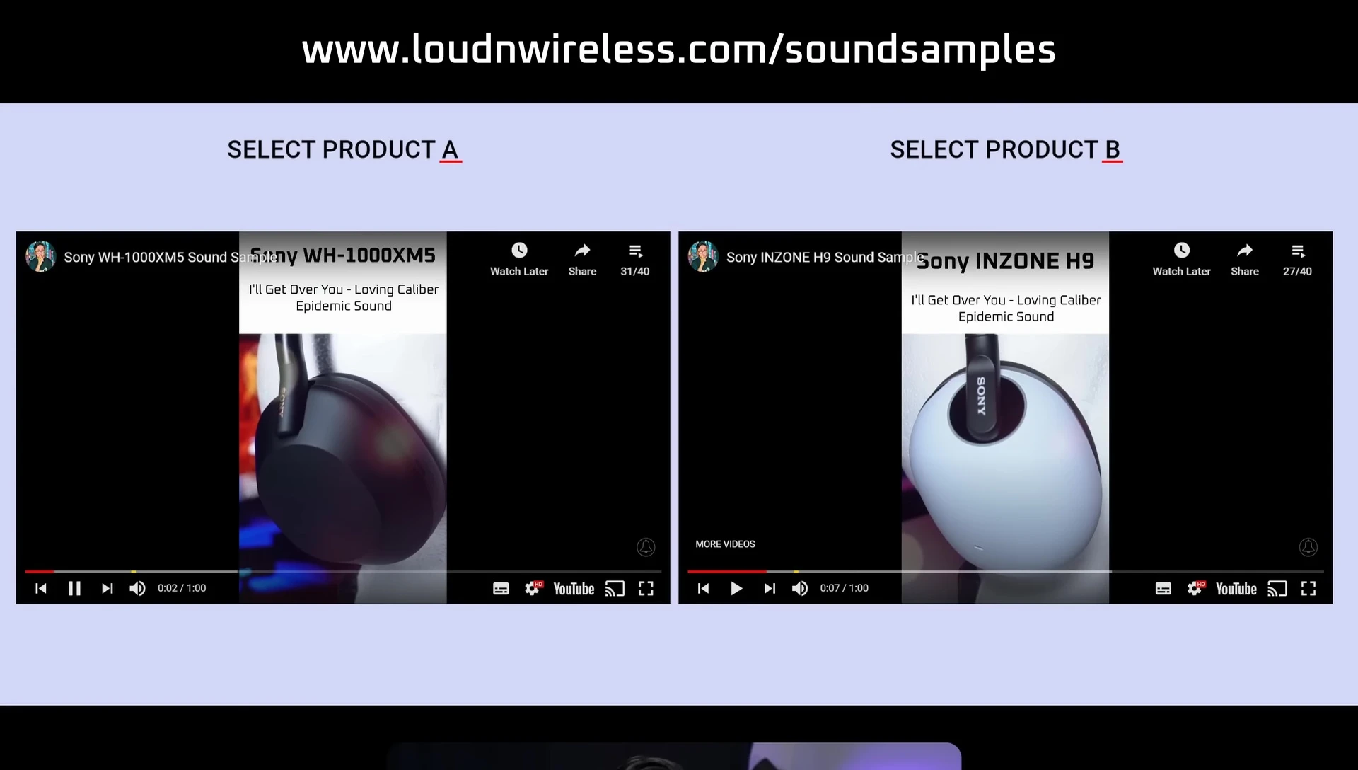 Screenshot of a comparison table or chart of different earbuds' features