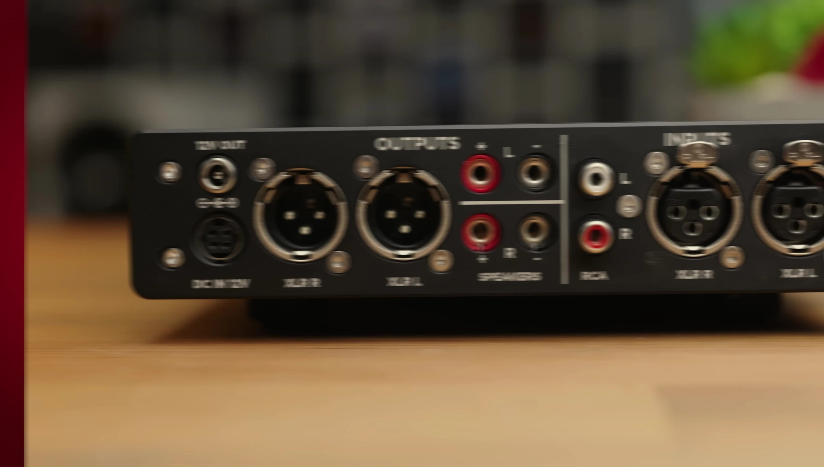Image showcasing the rear panel of the Chord Alto, displaying the various input and output jacks.