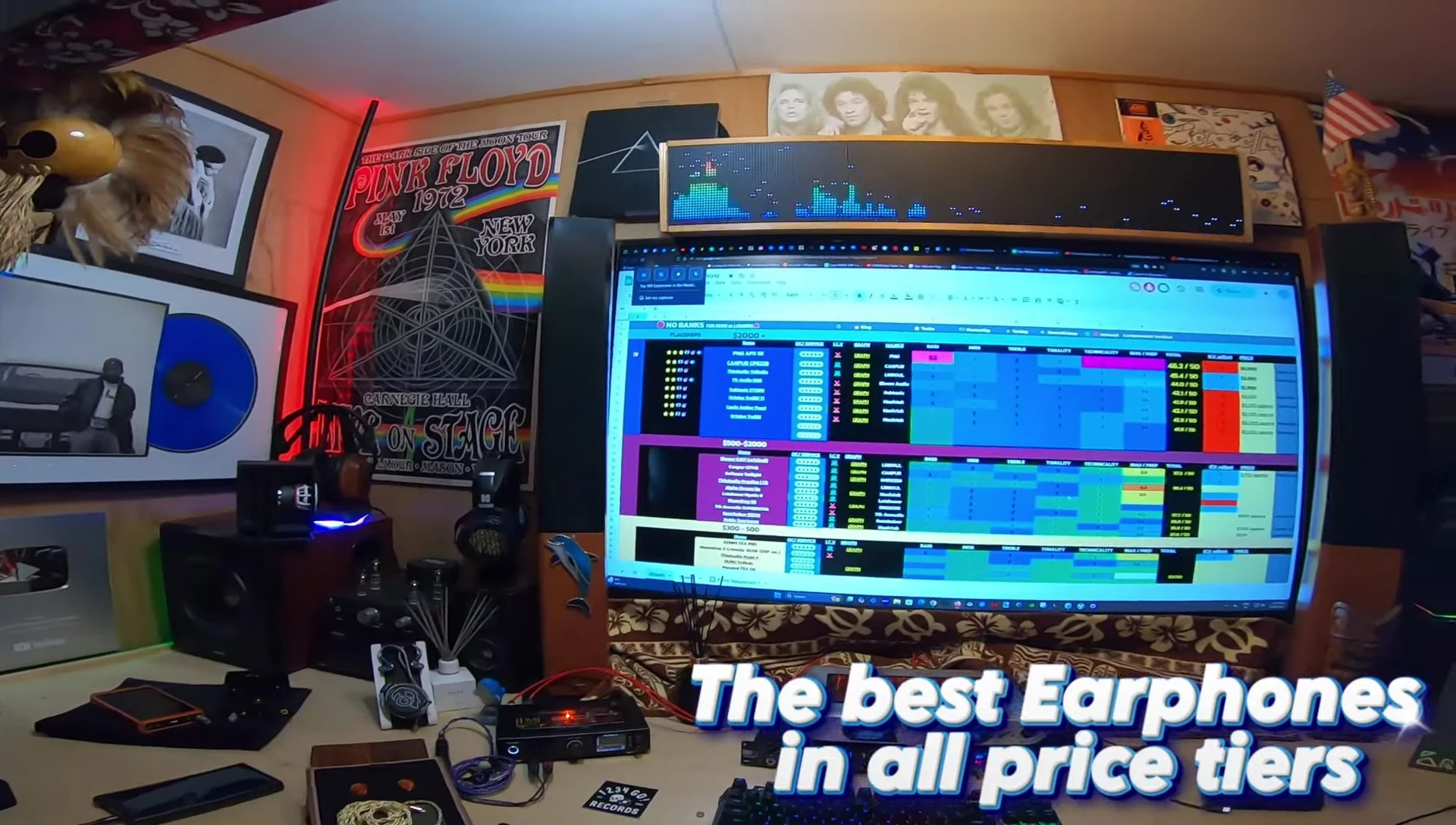 Screenshot showing the speaker explaining the new earphone tier list structure.