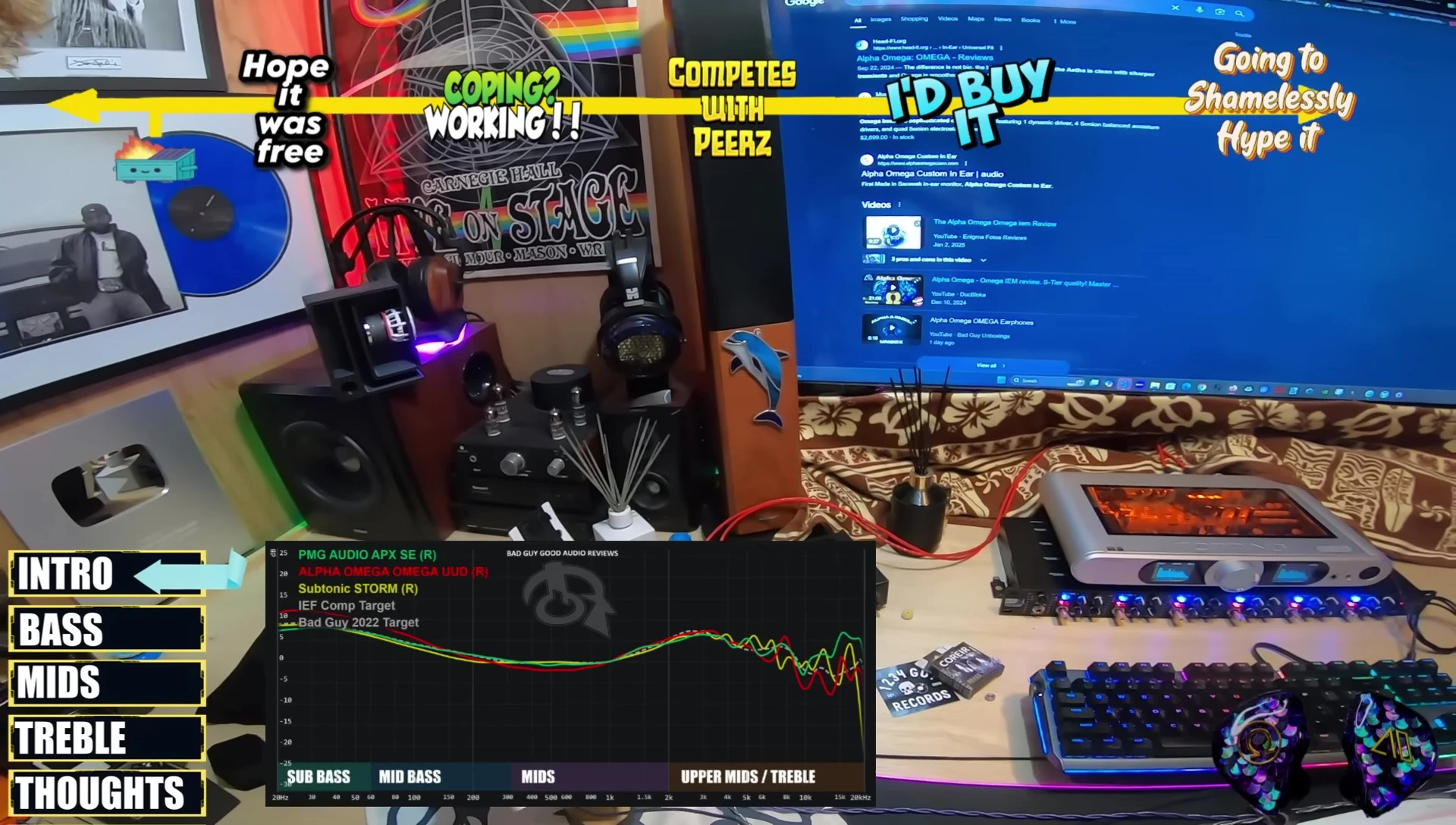 The reviewer holding the earphones after unboxing.
