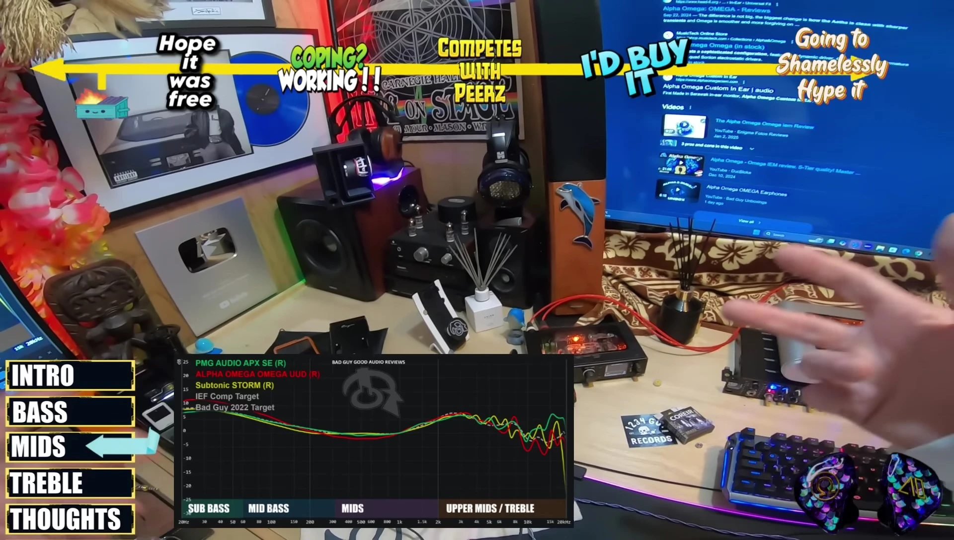 Price comparison of the Alpha Omega with higher-priced models