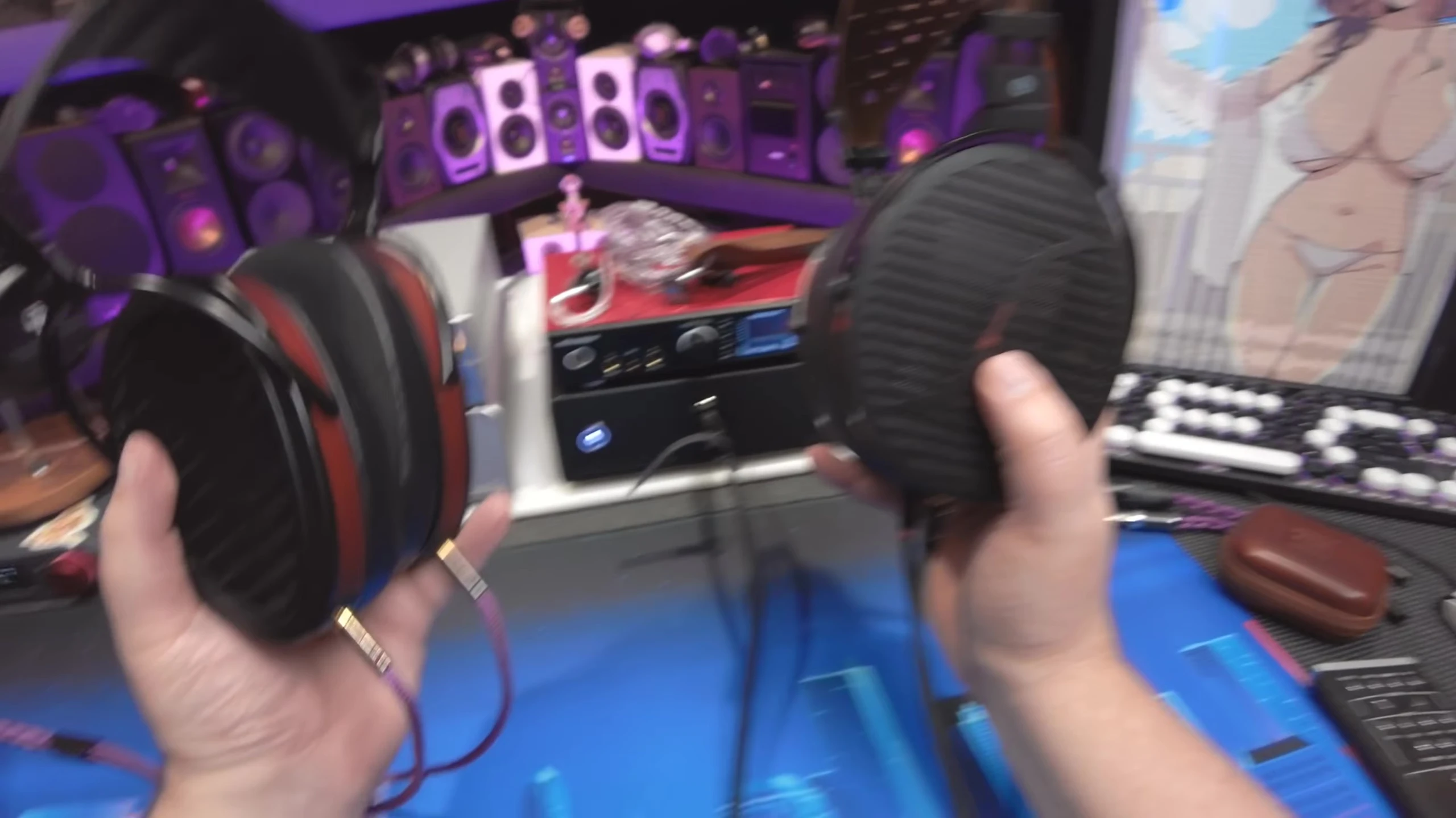 The reviewer discussing the pricing and value of the Fosi Audio i5 headphones.