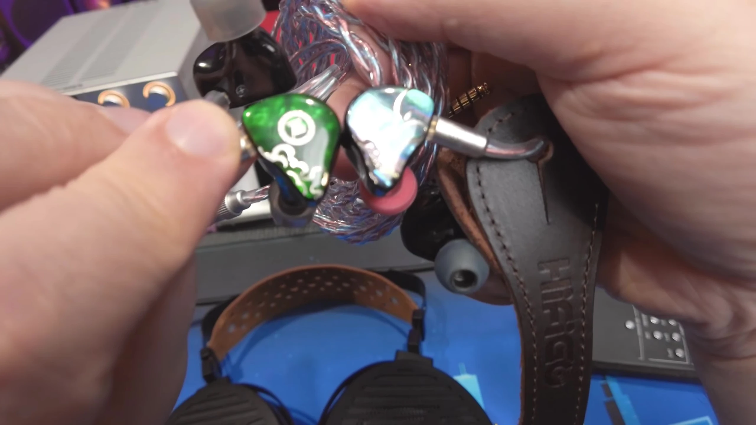 Final shot summarizing the reviewer's overall impression of the headphones.