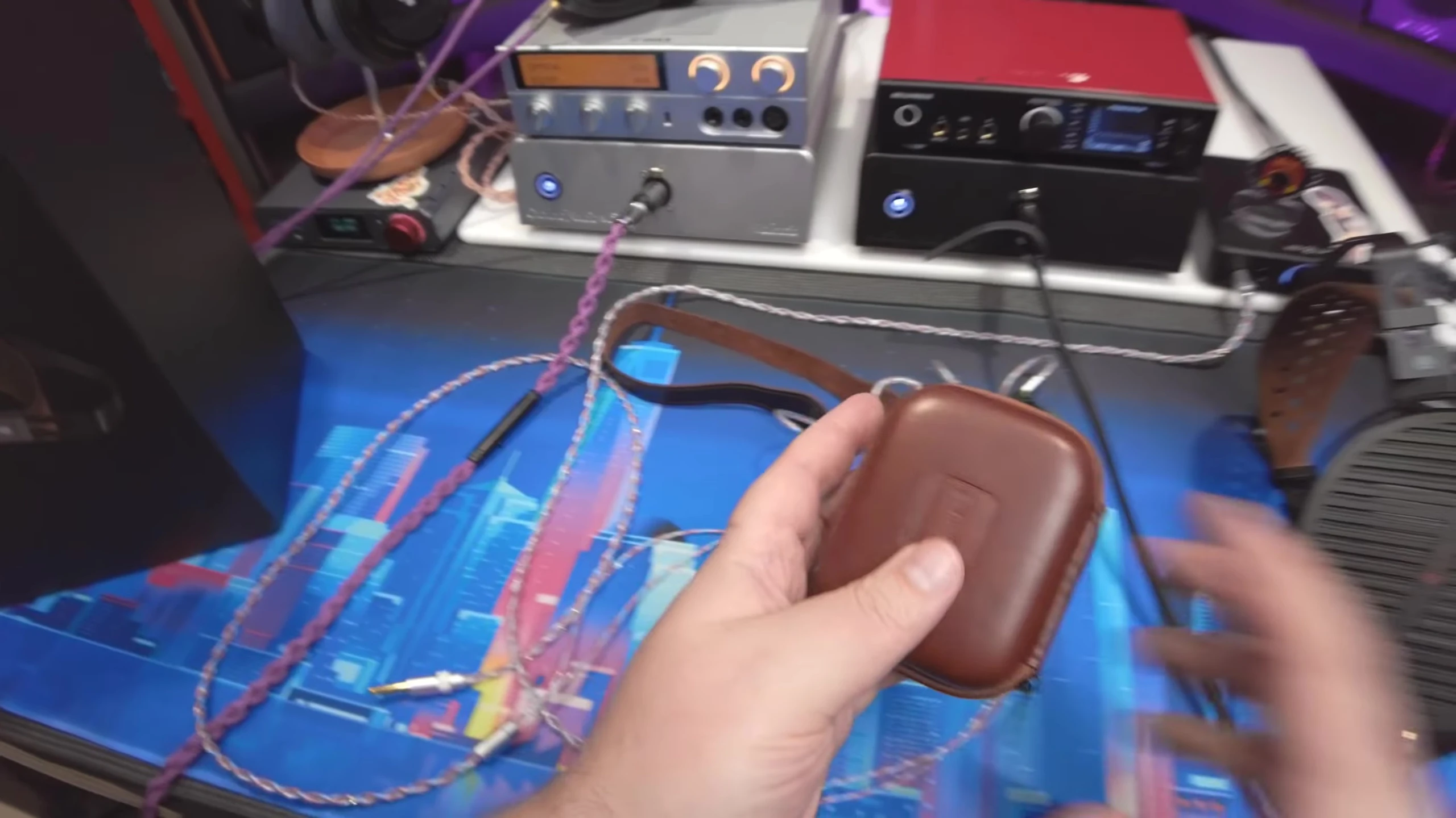 The included cable and its connectors.
