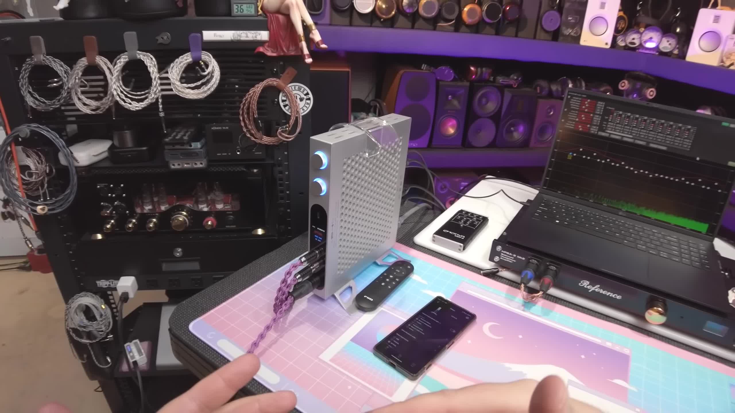 A comparison shot of the FiiO K17 and K19