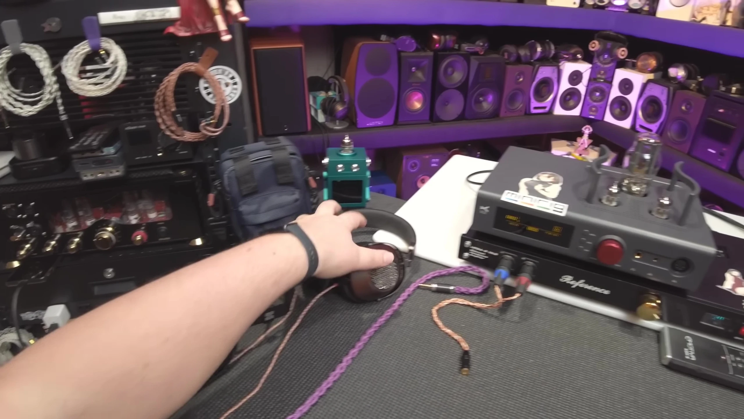 Civa Answer headphones connected to the Xduoo TA-32