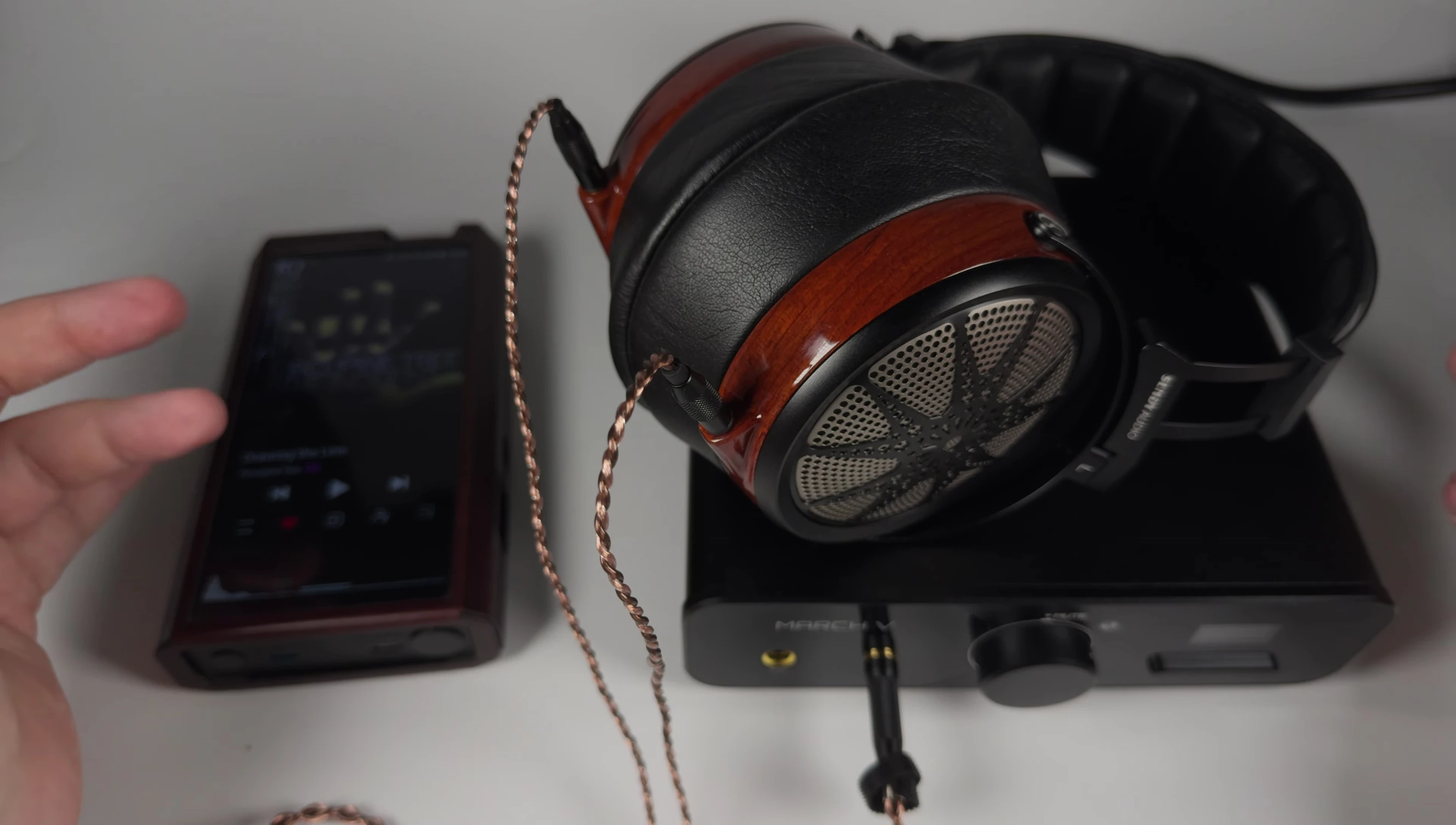 Screenshot showing the power of the amp for driving power-hungry headphones.