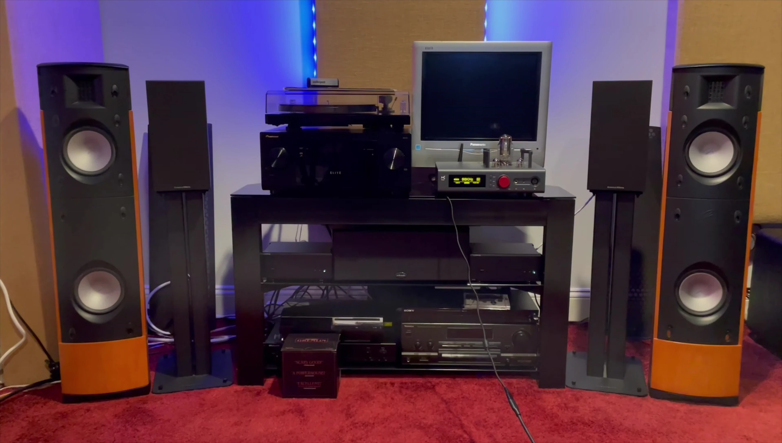 Screenshot showcasing audio tracks used for testing