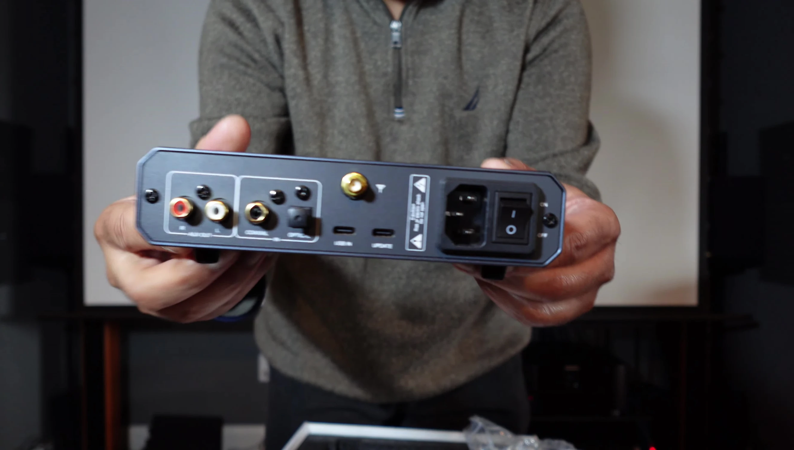 Rear panel showcasing the connectivity options