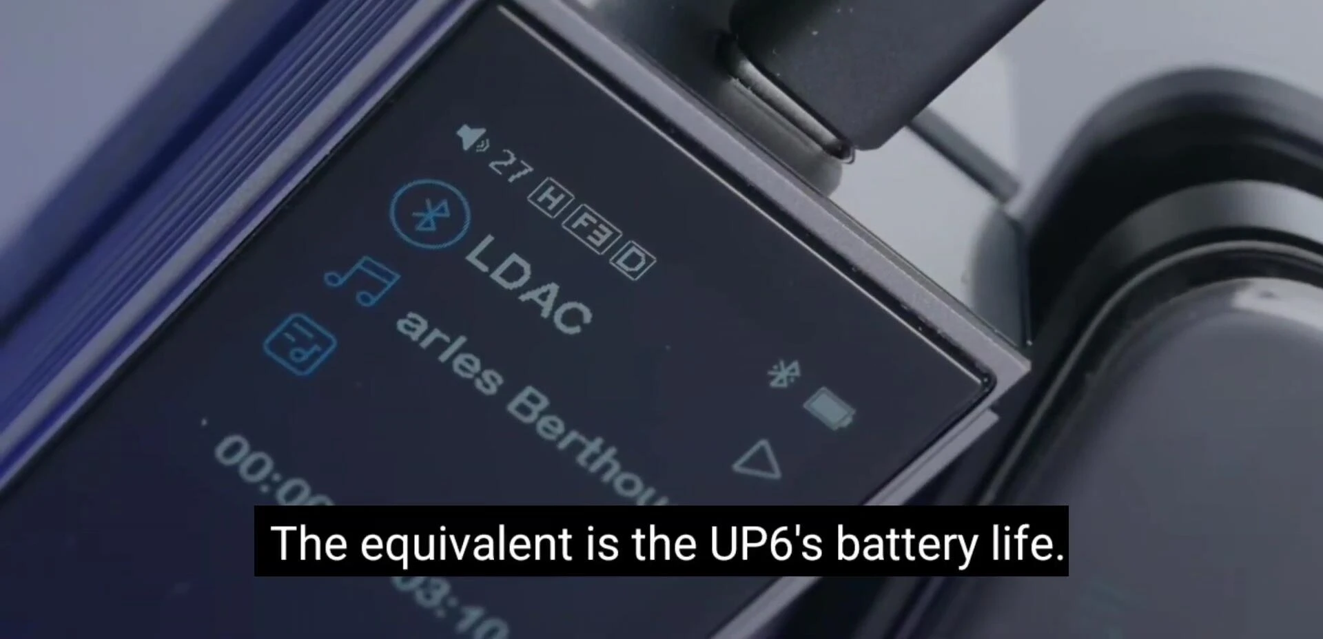 Close-up shot showing all connection ports on the UP6