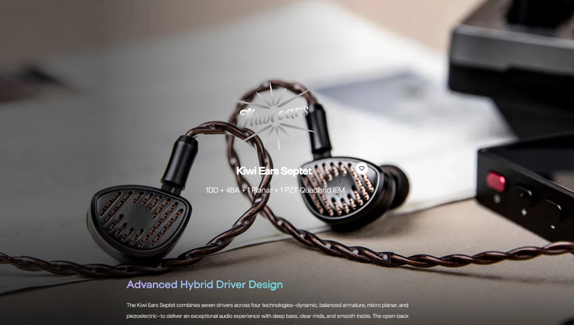 Image of the Kiwi Ears Sept earphones