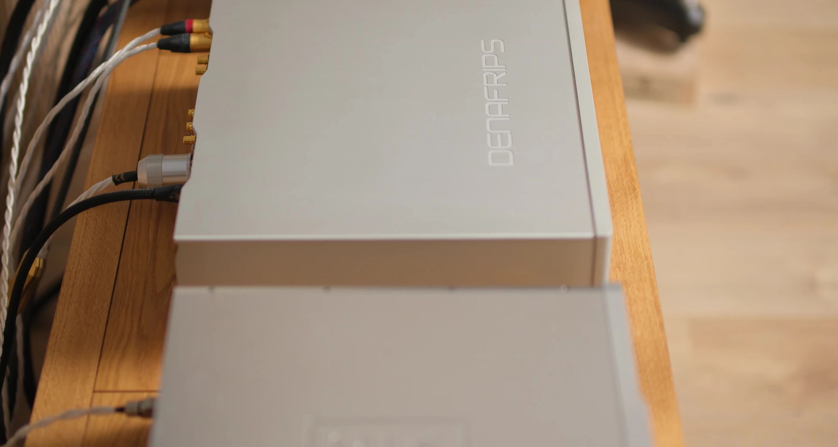 Shot of the DAC showing its aluminum casing and minimalist design