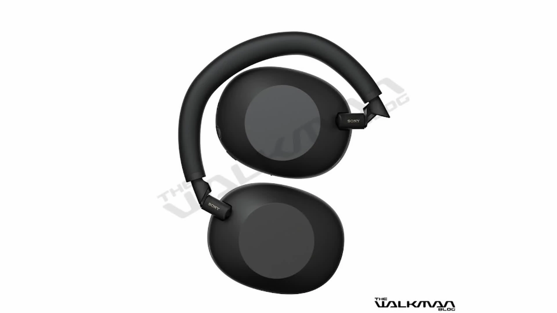 Close-up of the WH-1000XM6 headphones demonstrating the folding mechanism.