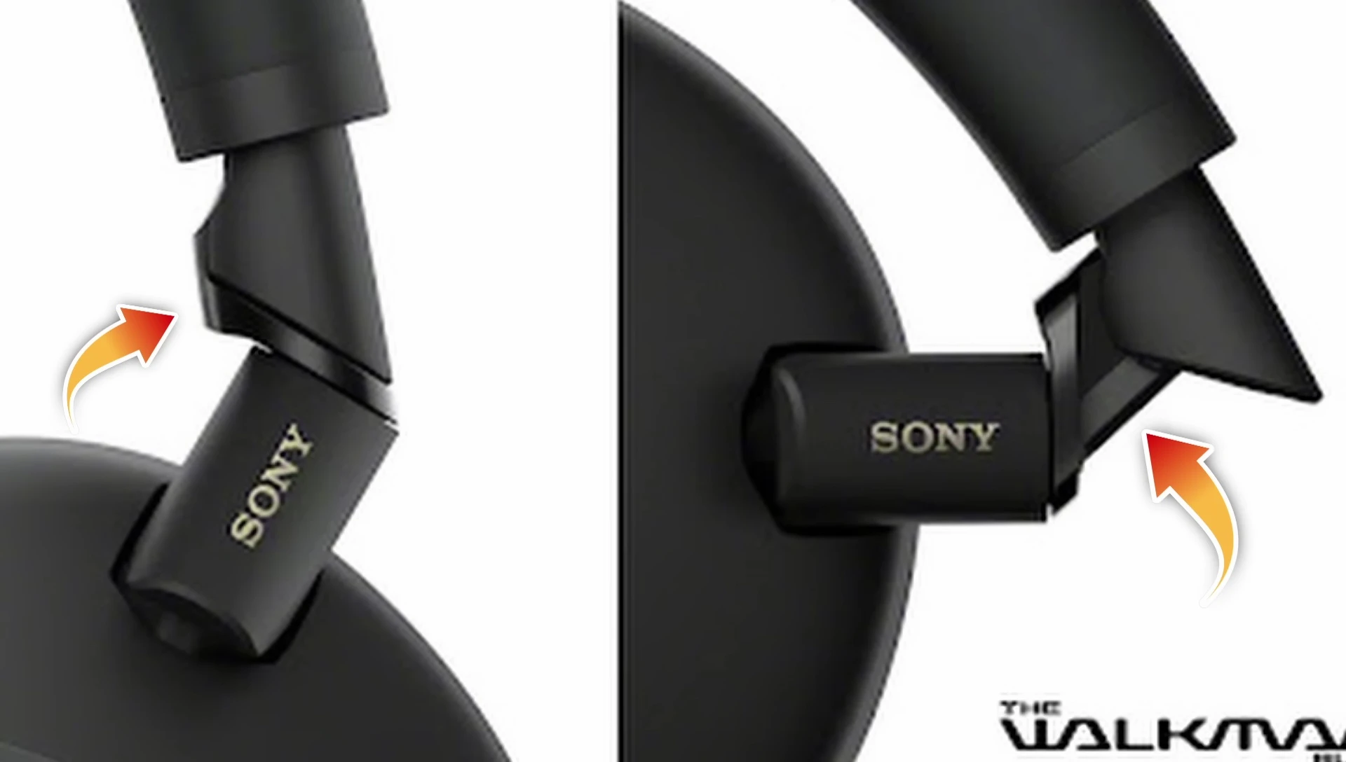 Detailed view of the metal component between the headband and earcup.