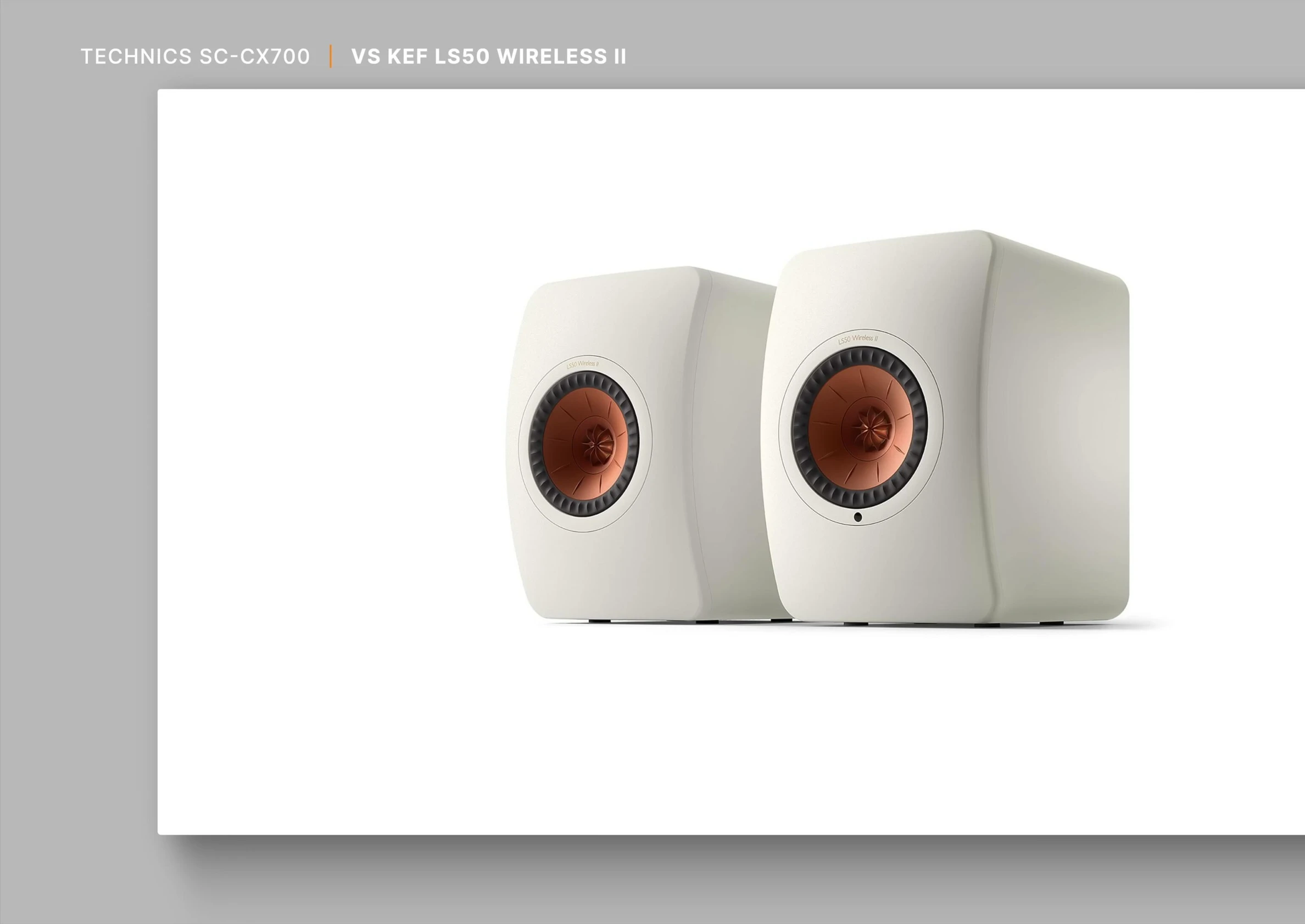 Image of a competing speaker (KEF Wireless 50).