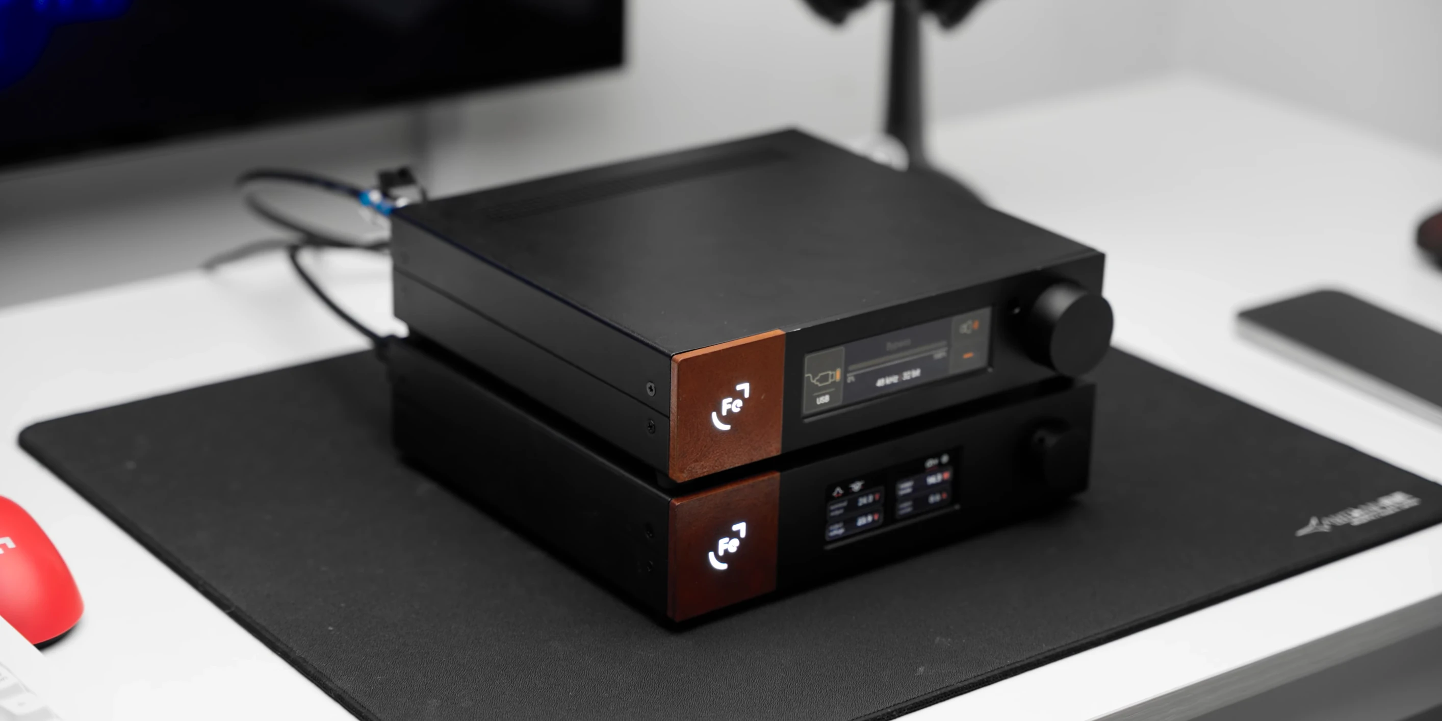 Close-up of the Ferrum Wandla DAC showing its build quality.