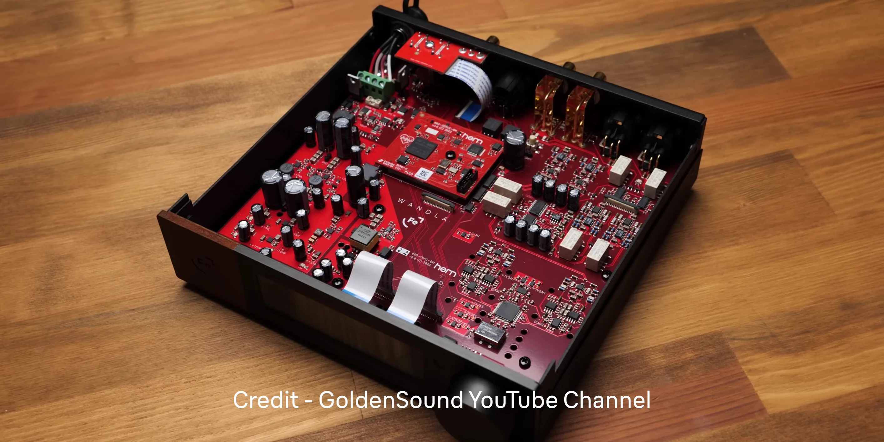 Internal shots of the DAC showcasing its components.