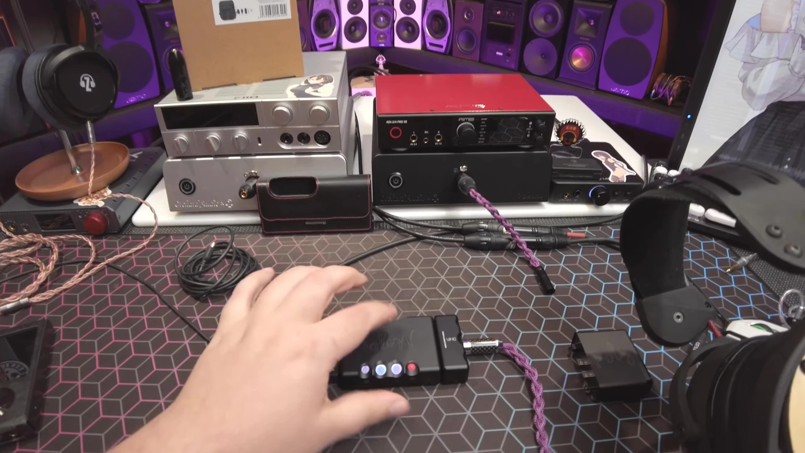 Close-up of the Chord Mojo 2 showing the buttons and ports
