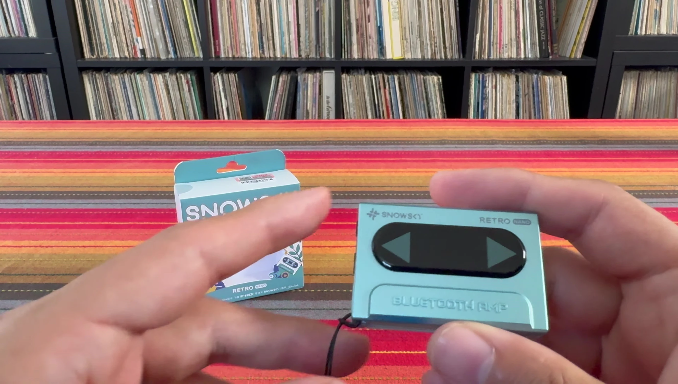 Close up of the SnowSky Retro Nano showing its design