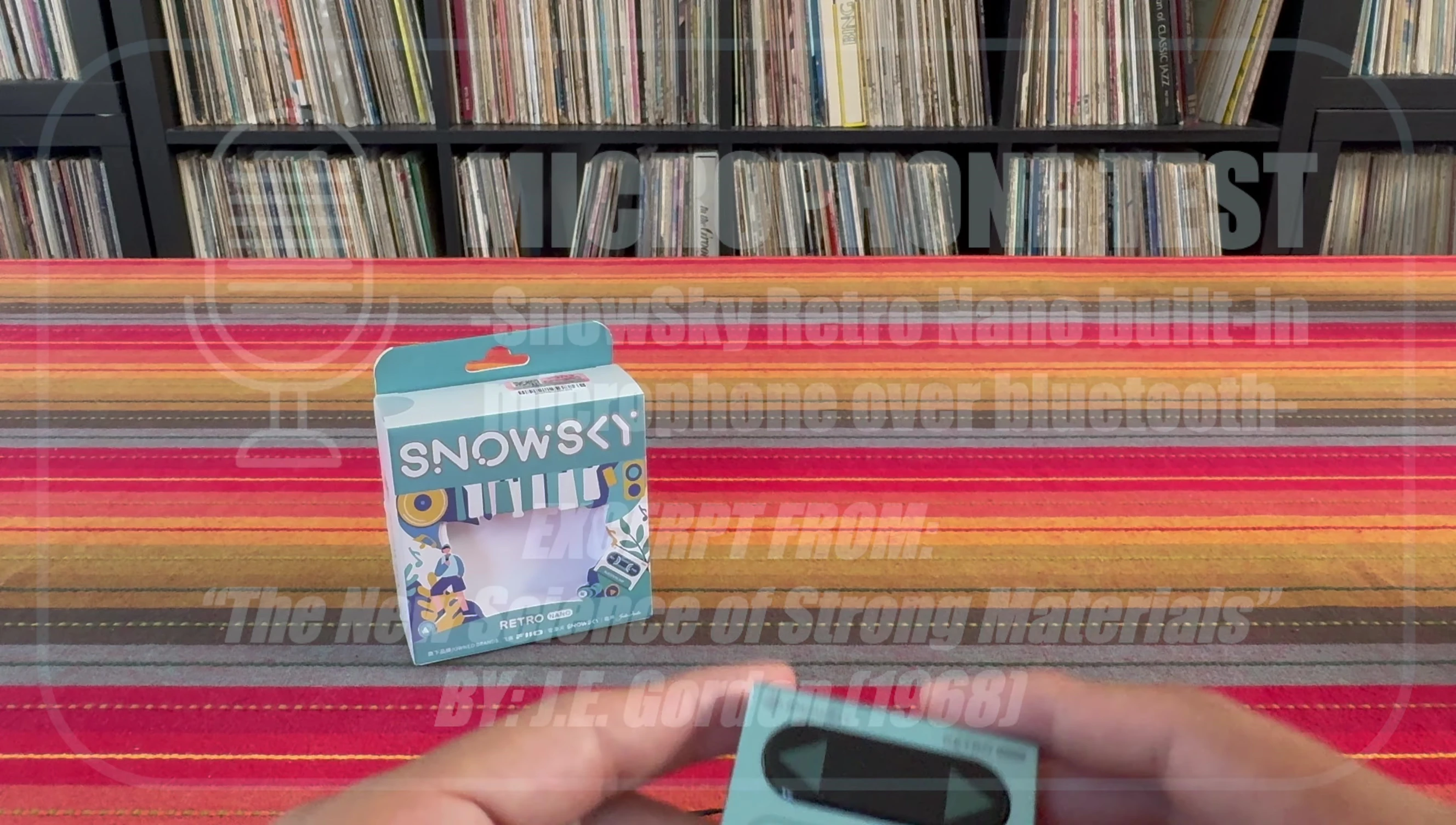 Side and back of the SnowSky Retro Nano showing the ports and battery compartment