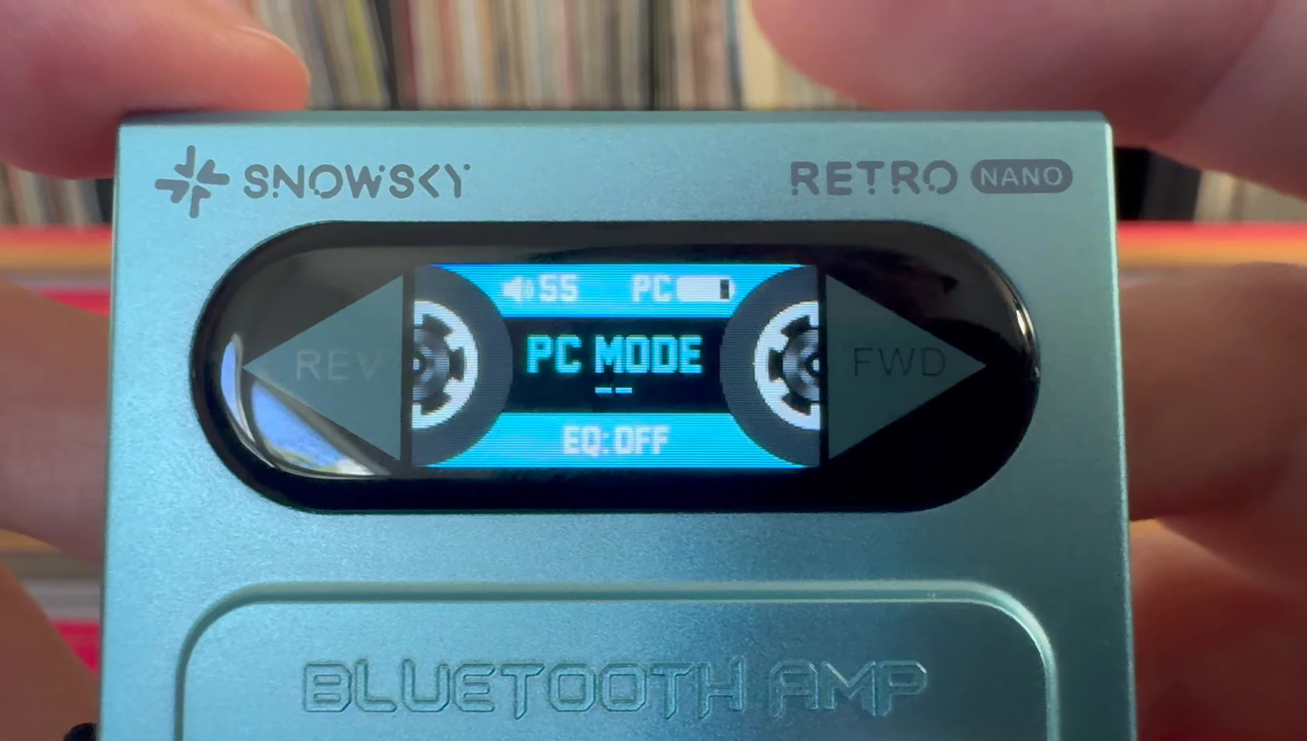 Screen display options of the SnowSky Retro Nano