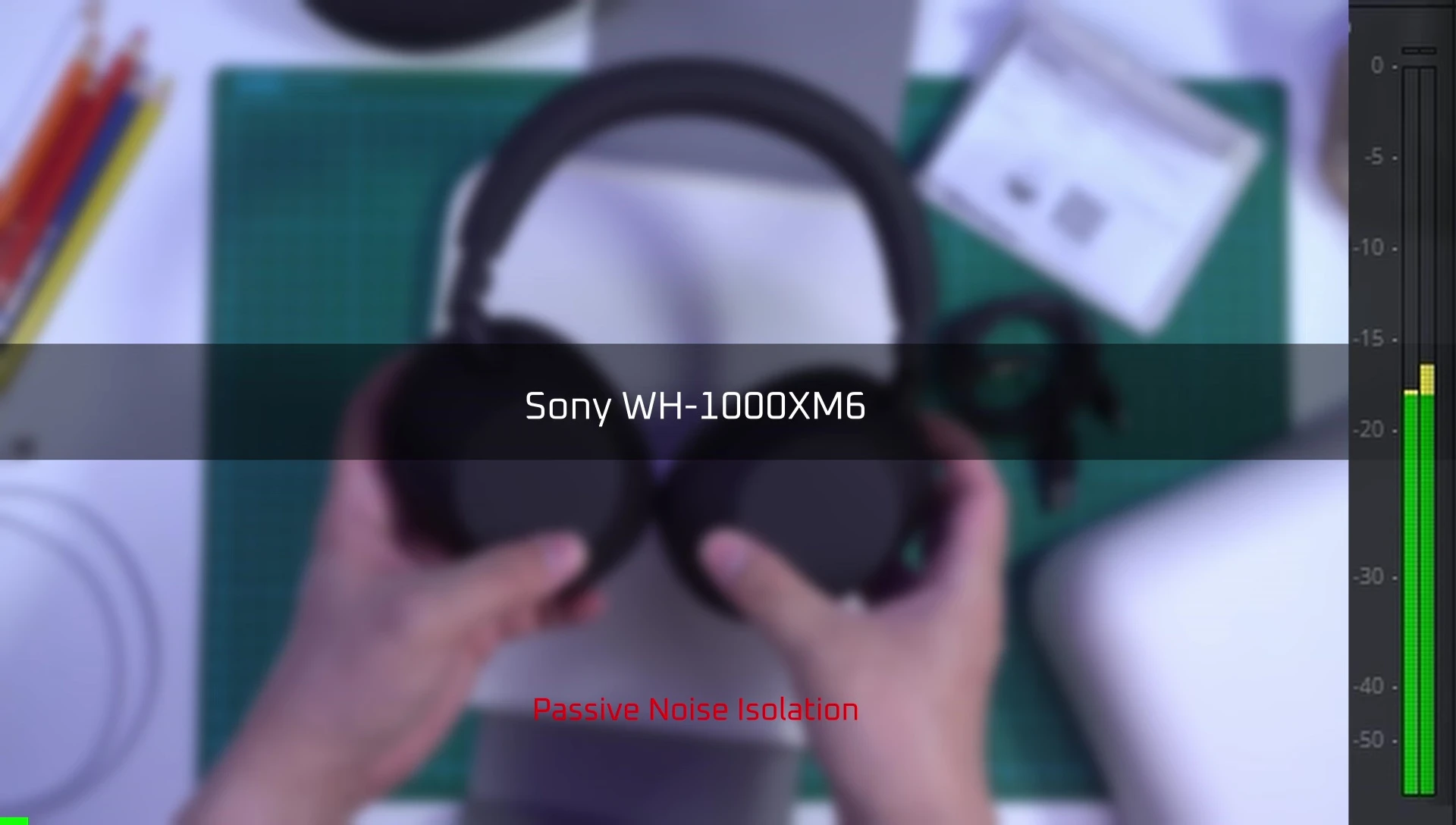 A sample audio comparison to showcase the difference in noise cancellation among different headphones.