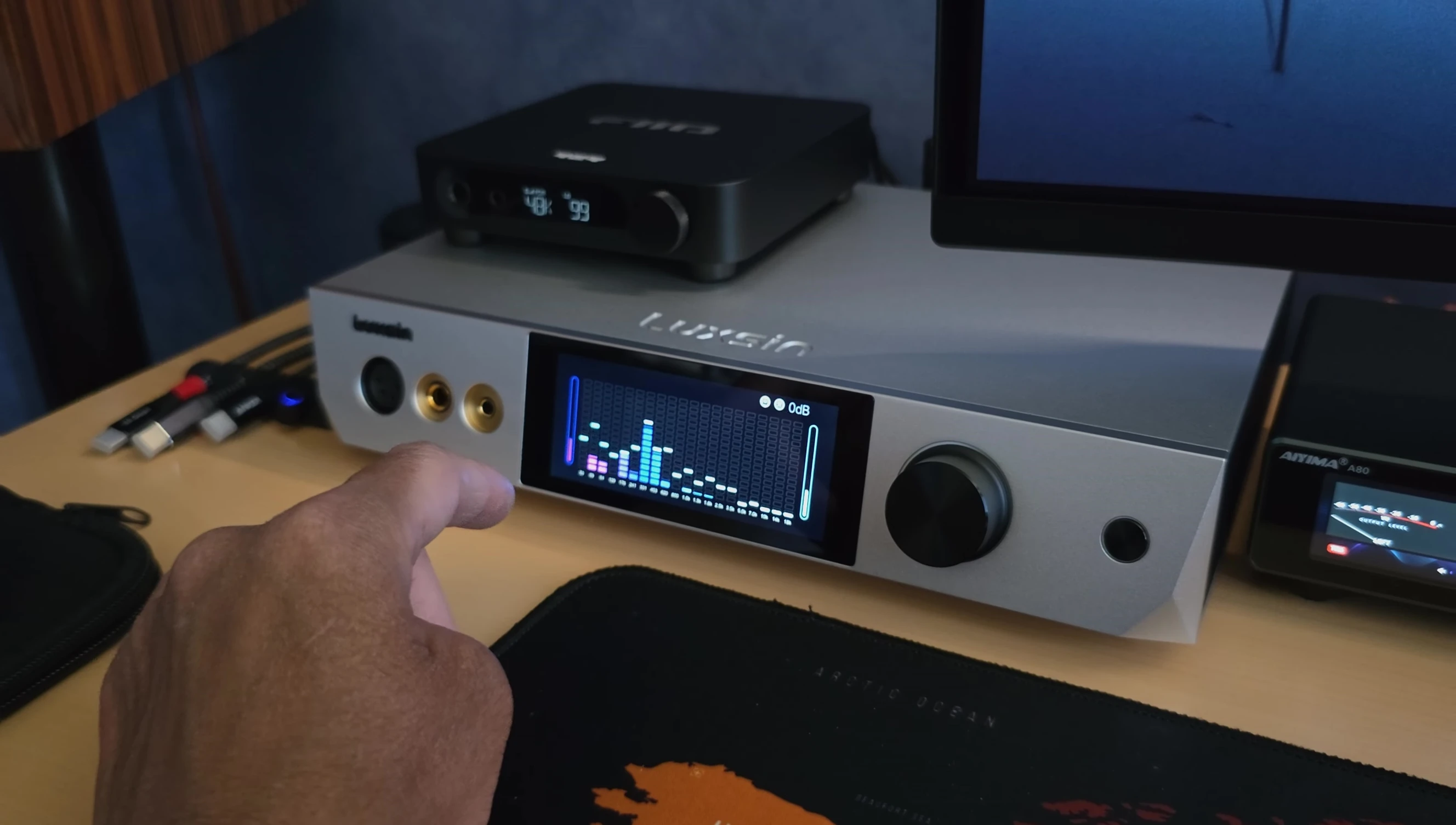 Final shot showing the reviewer's setup.