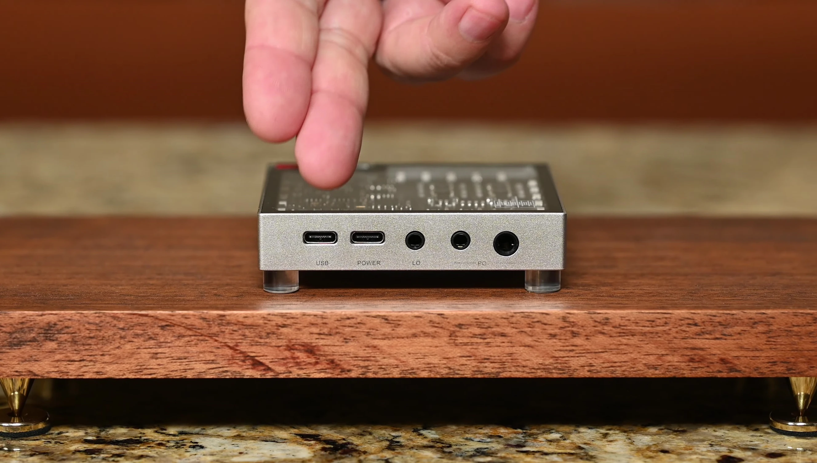 Rear panel of the SMSL Lin.Lin M20 showing the various ports and connections
