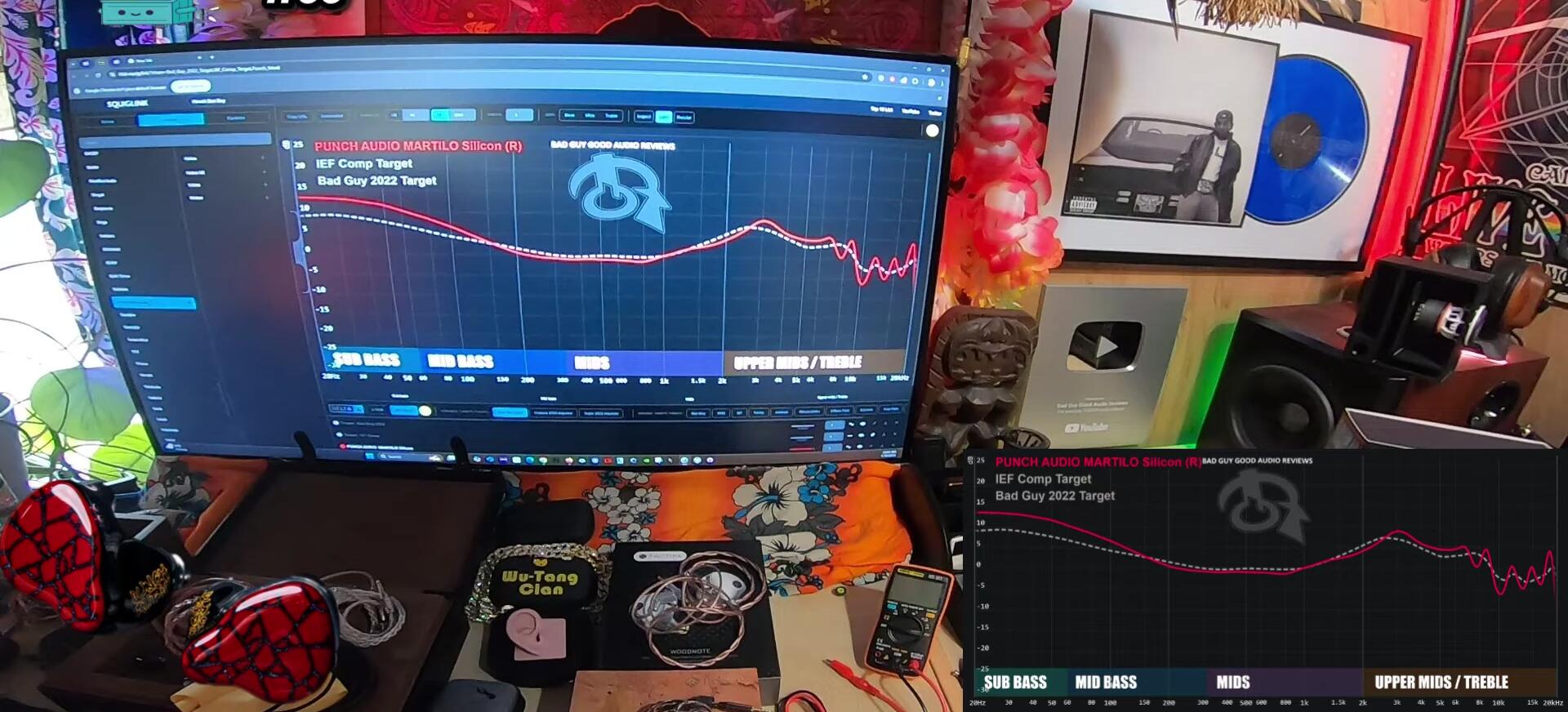 Screenshot of the frequency response graph.