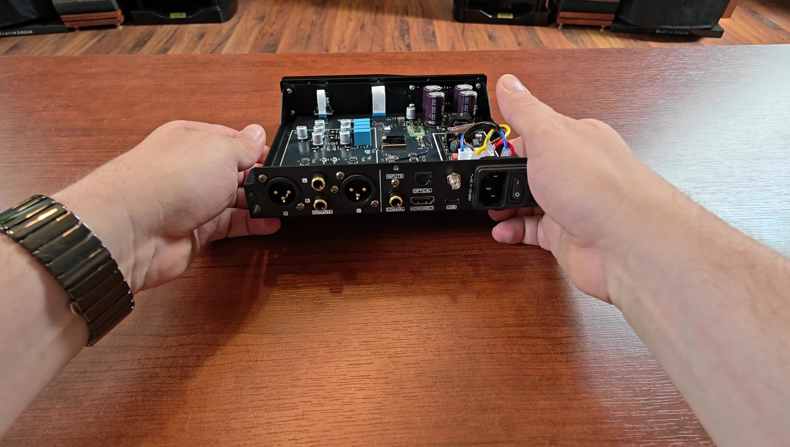 Interior view of the DO100 Pro with the internal components labeled