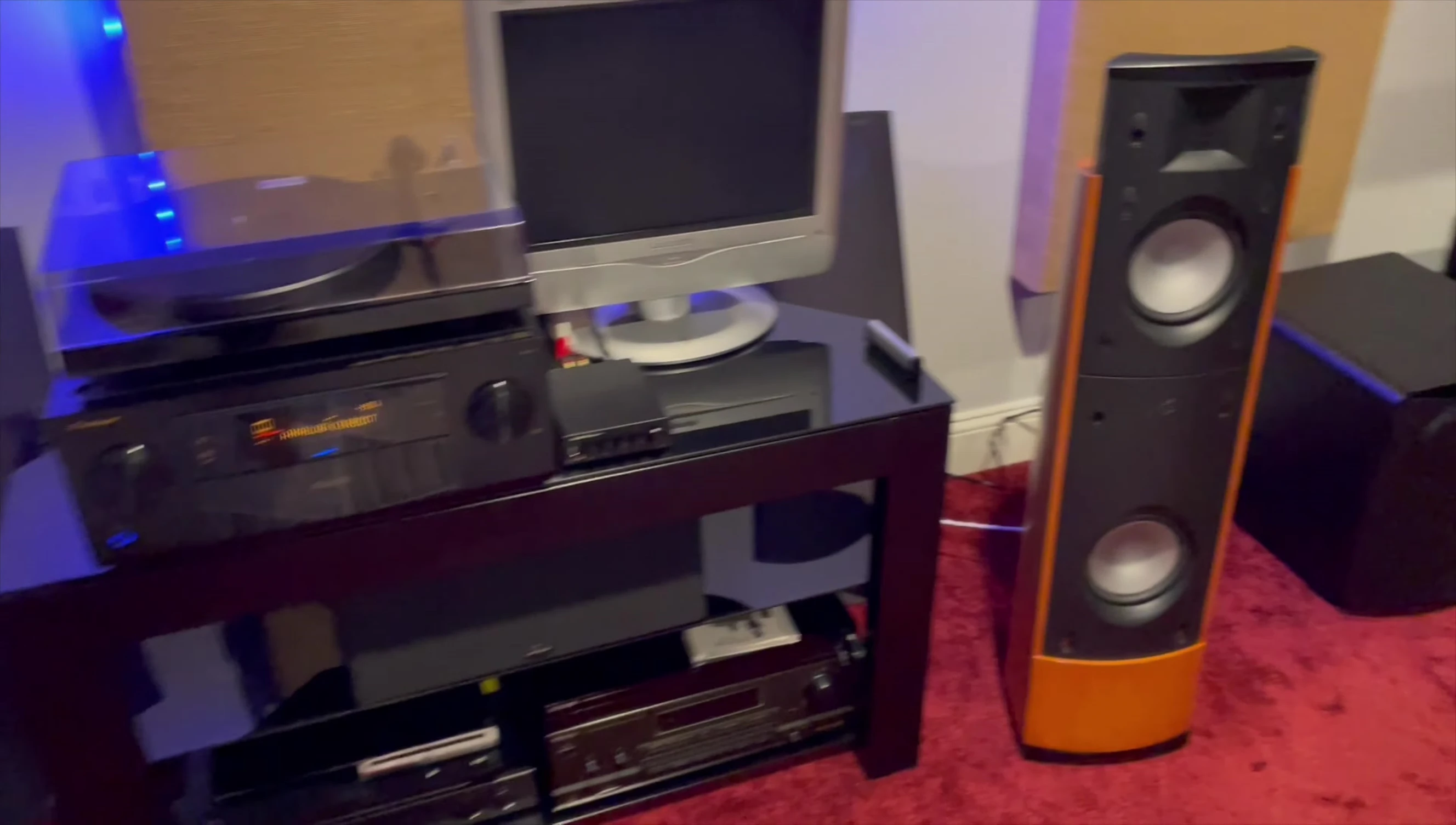 Fosi Audio BT30D Pro connected to Martin Logan Montage speakers