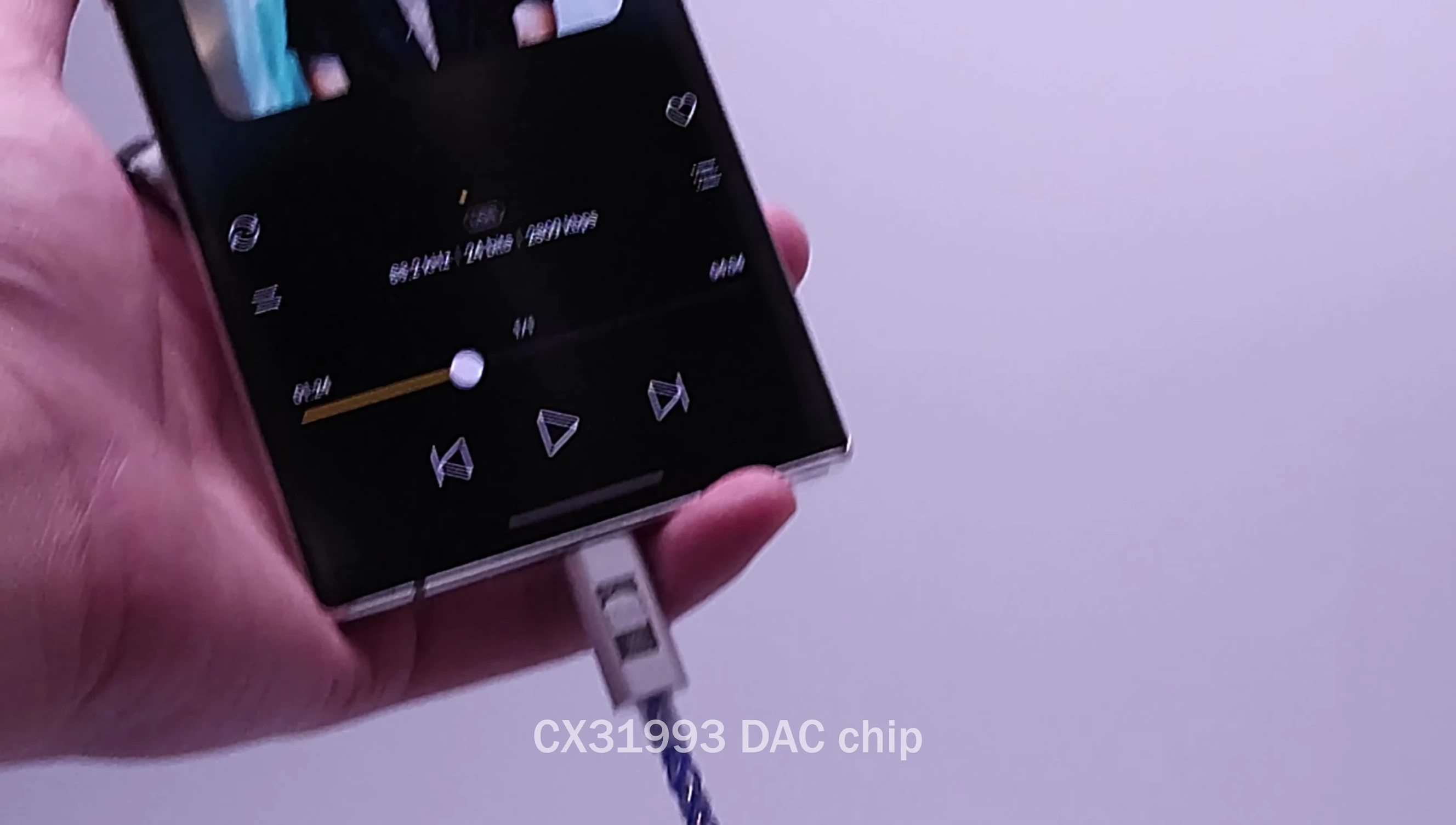Diagram showcasing the internal components of the JM6 Pro (DAC and Amp chips)