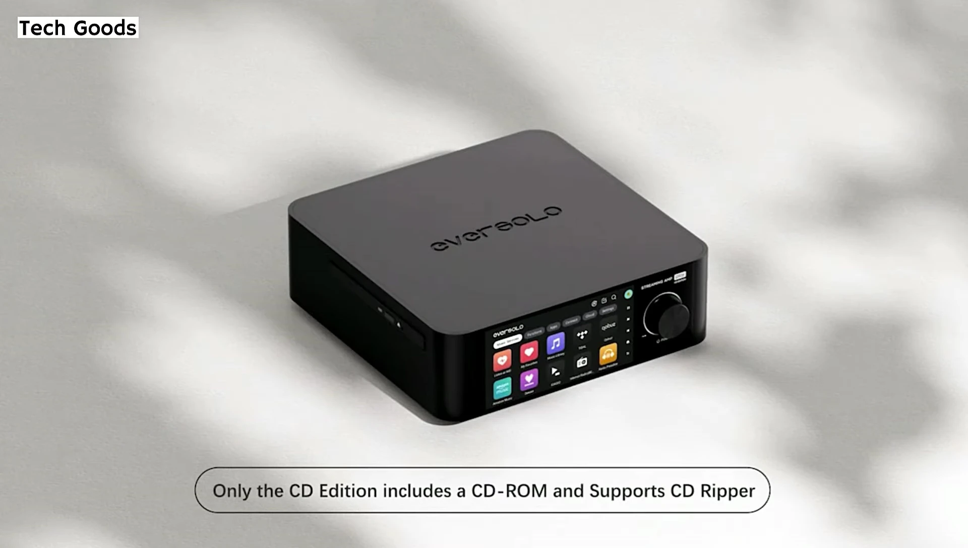Close-up of the CD drive in the CD edition of the EverSolo Play