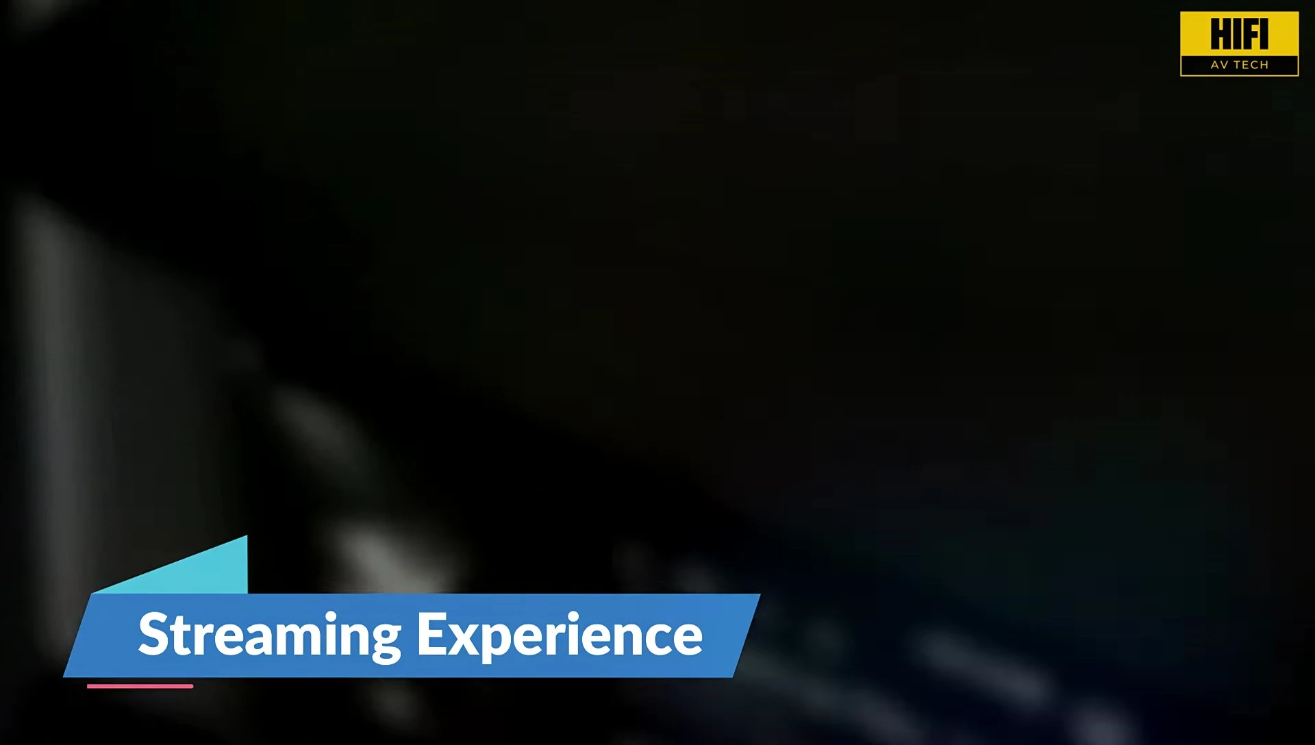 Screenshot of the EverSolo Play's touchscreen displaying supported streaming services.