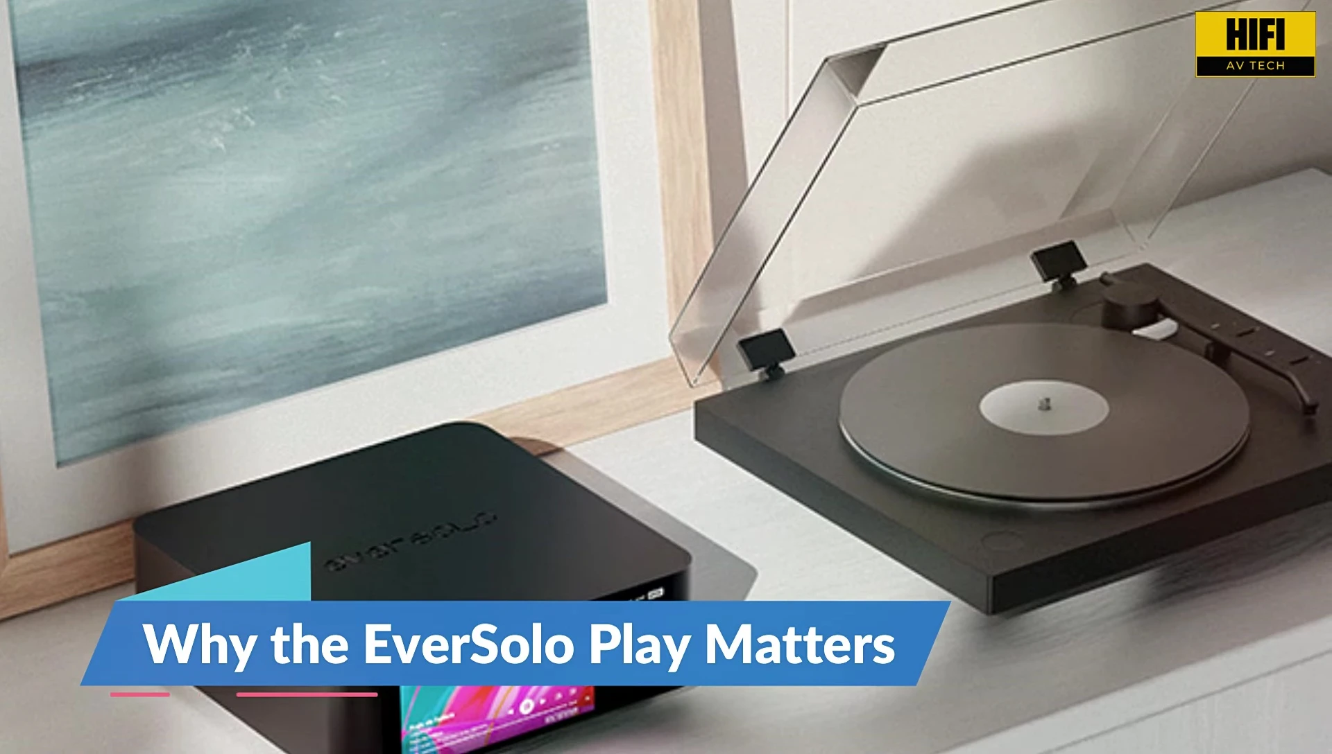 Close-up of the EverSolo Play device
