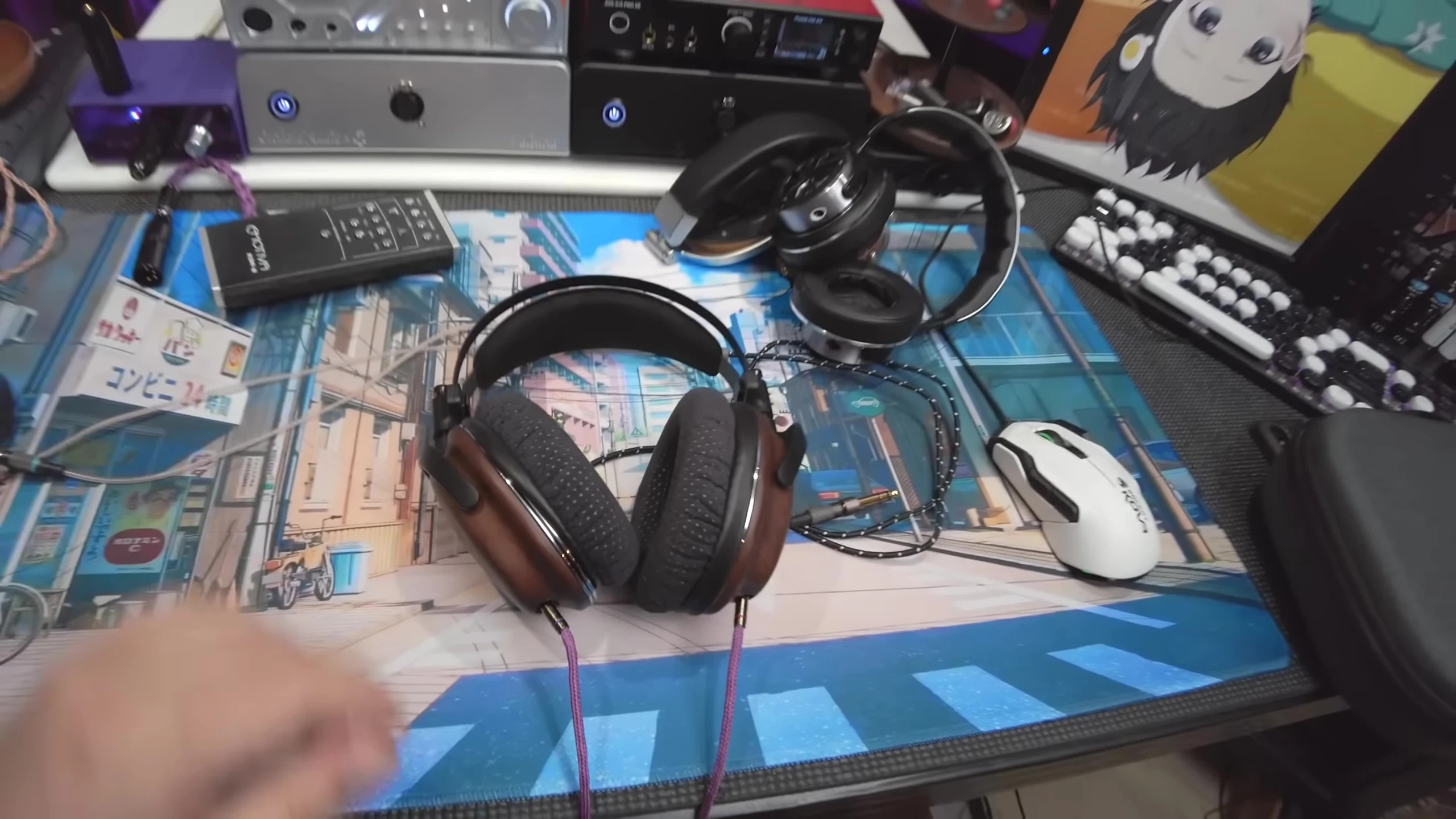Close-up of the Atheia while playing music to highlight sound performance.