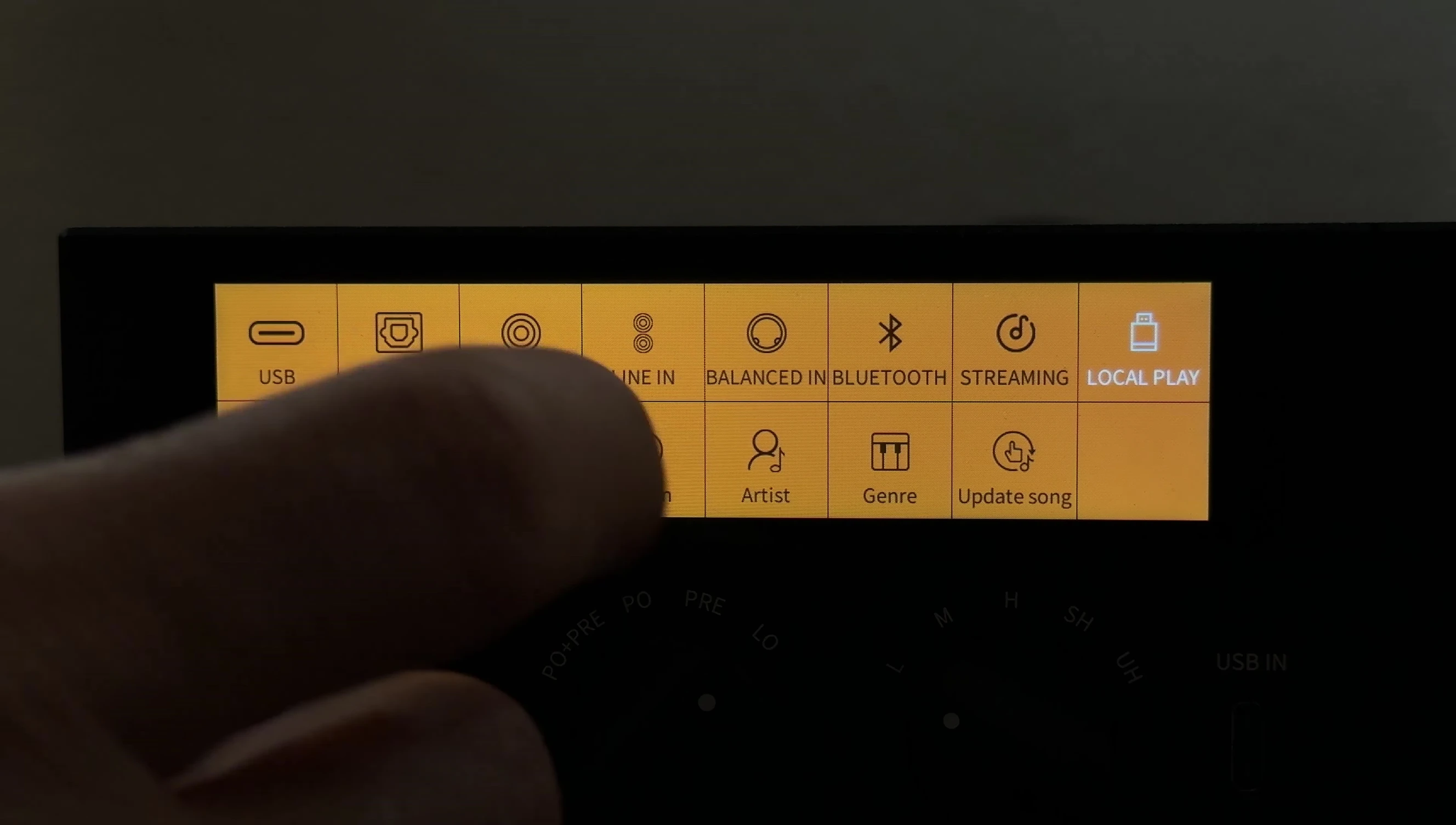 Local playback using USB drive