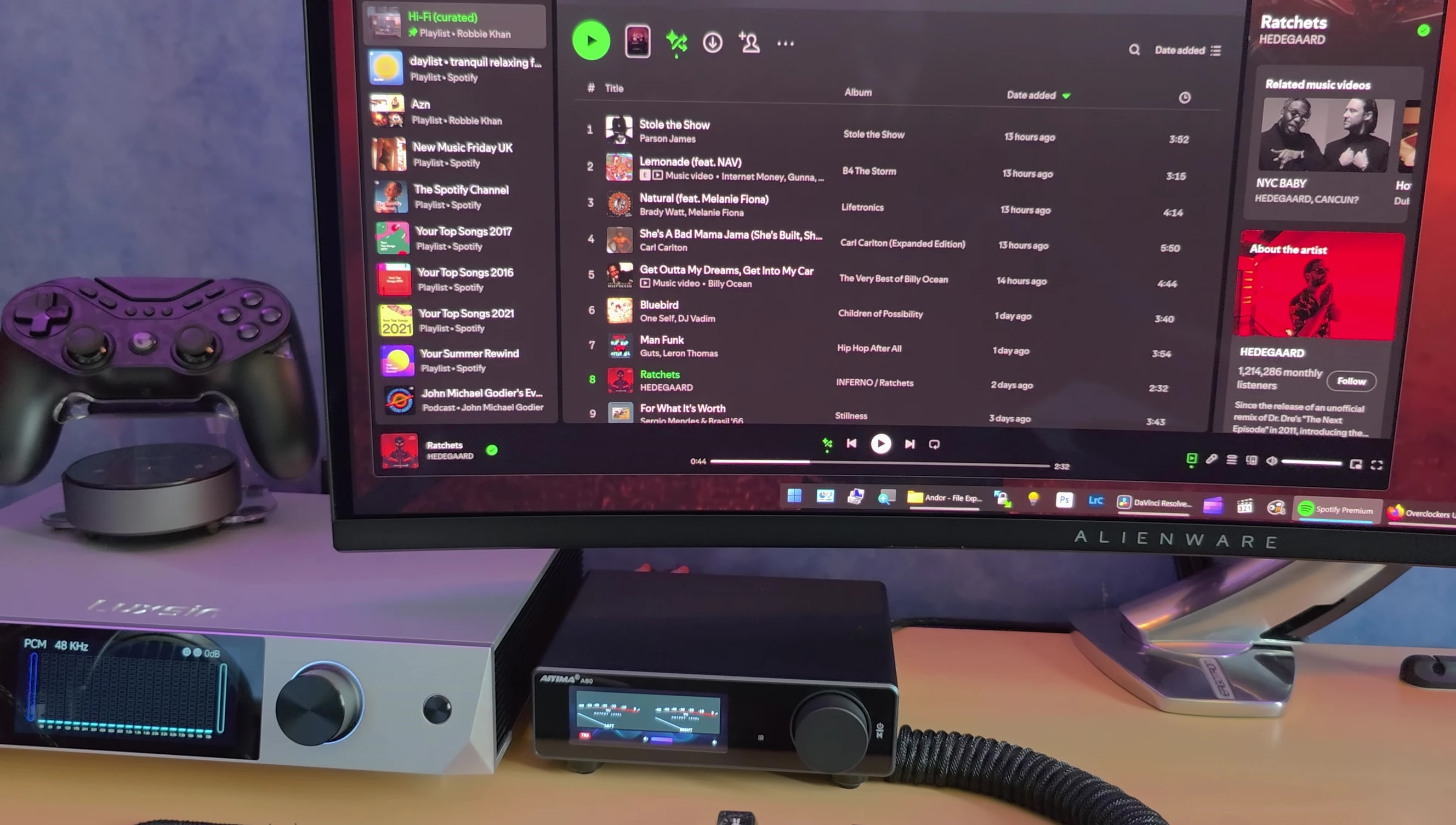 Screenshot of the Aiyima A80 amplifier.