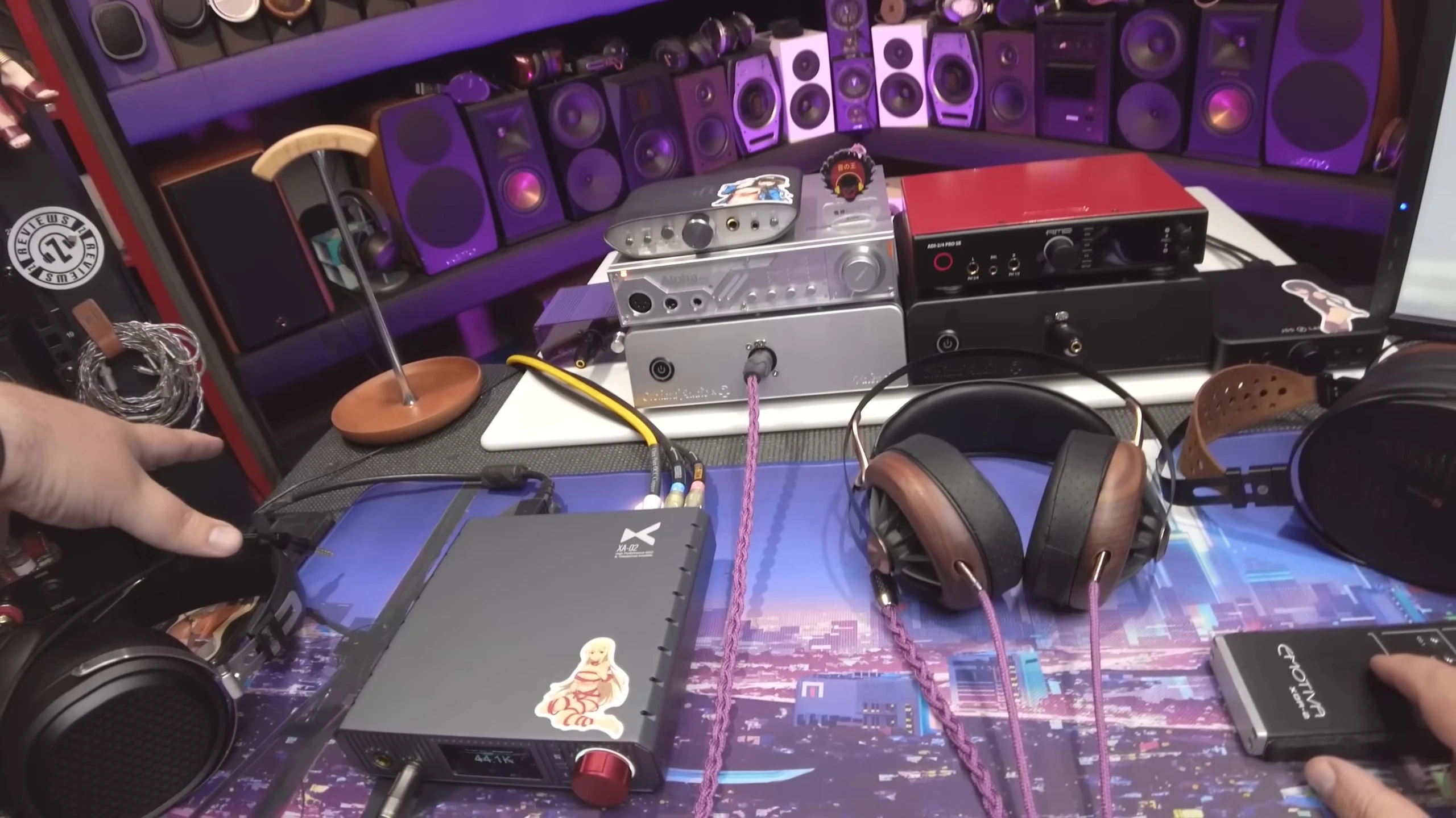 Screenshot of the headphone being used for testing