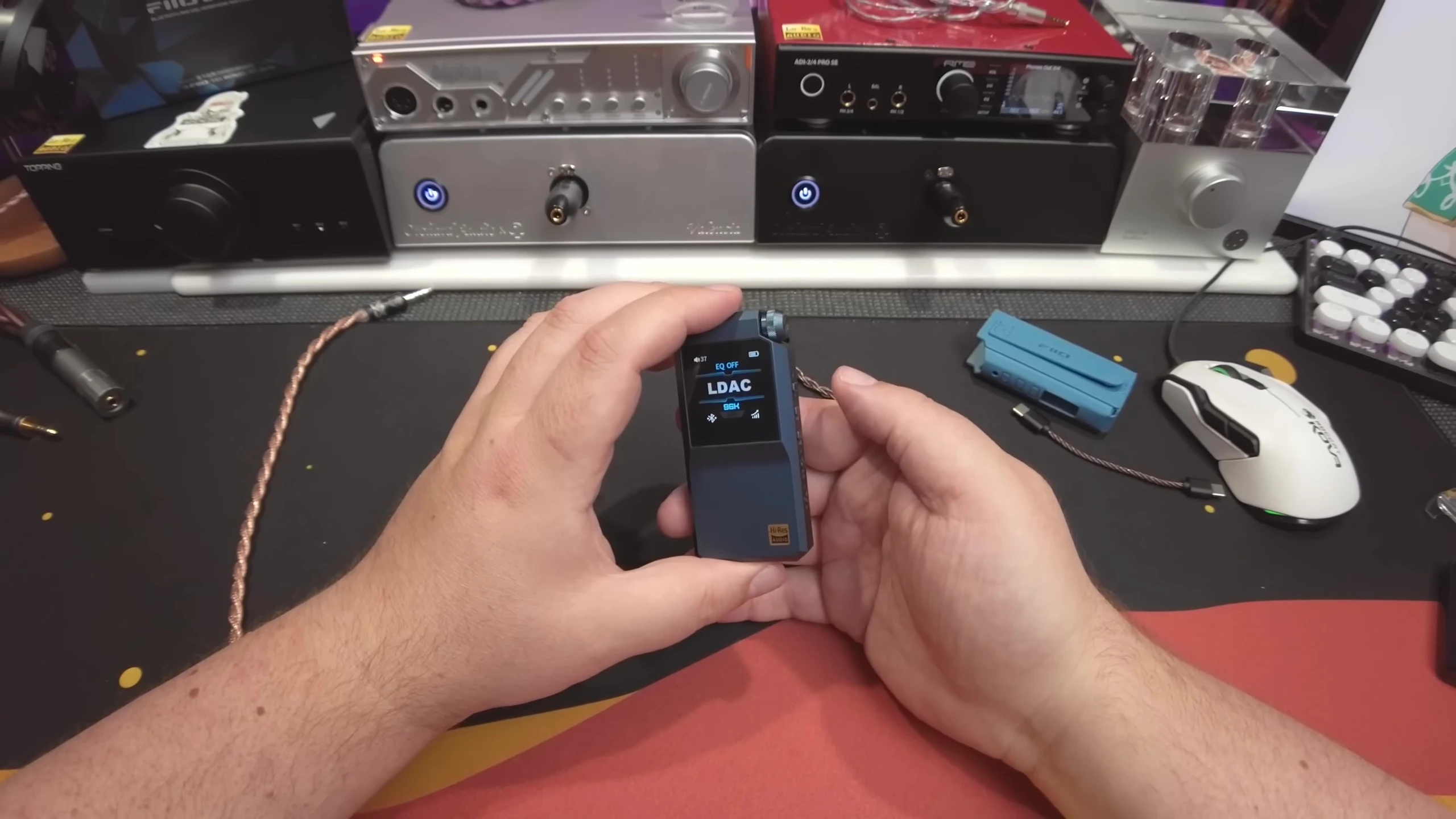 BTR17 display showcasing EQ options