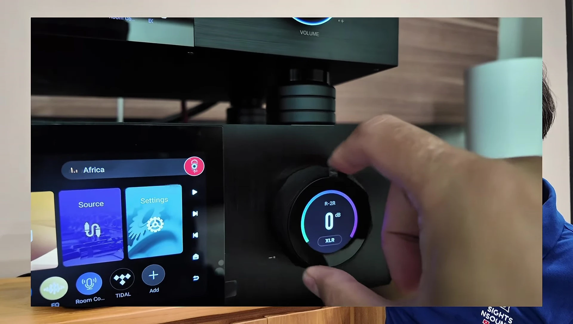 Comparison shot of the A8 and A10 knobs, highlighting the A10's more premium design and small integrated screen.