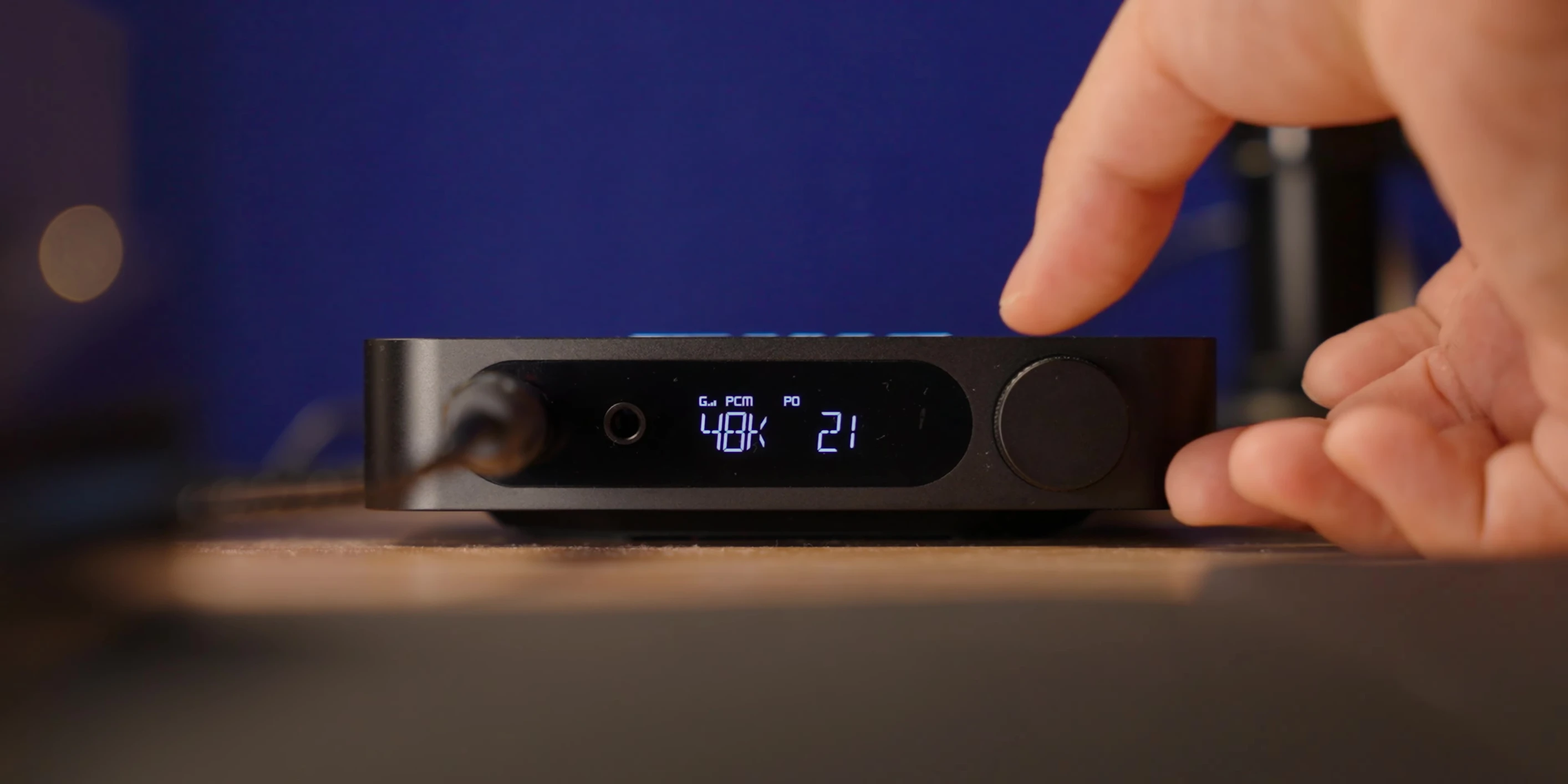 Visual representation of the audio waveform produced by the K11