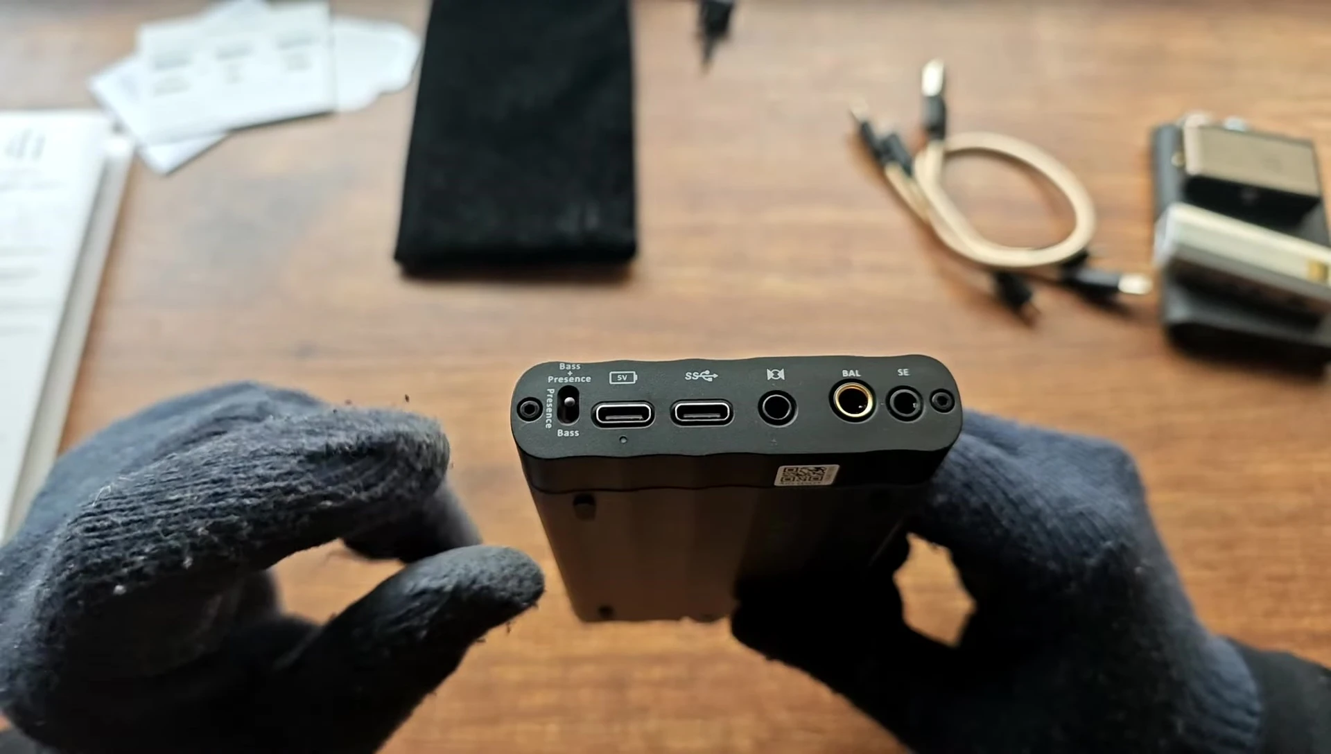 Close-up on the XBass/XSpace slider switch