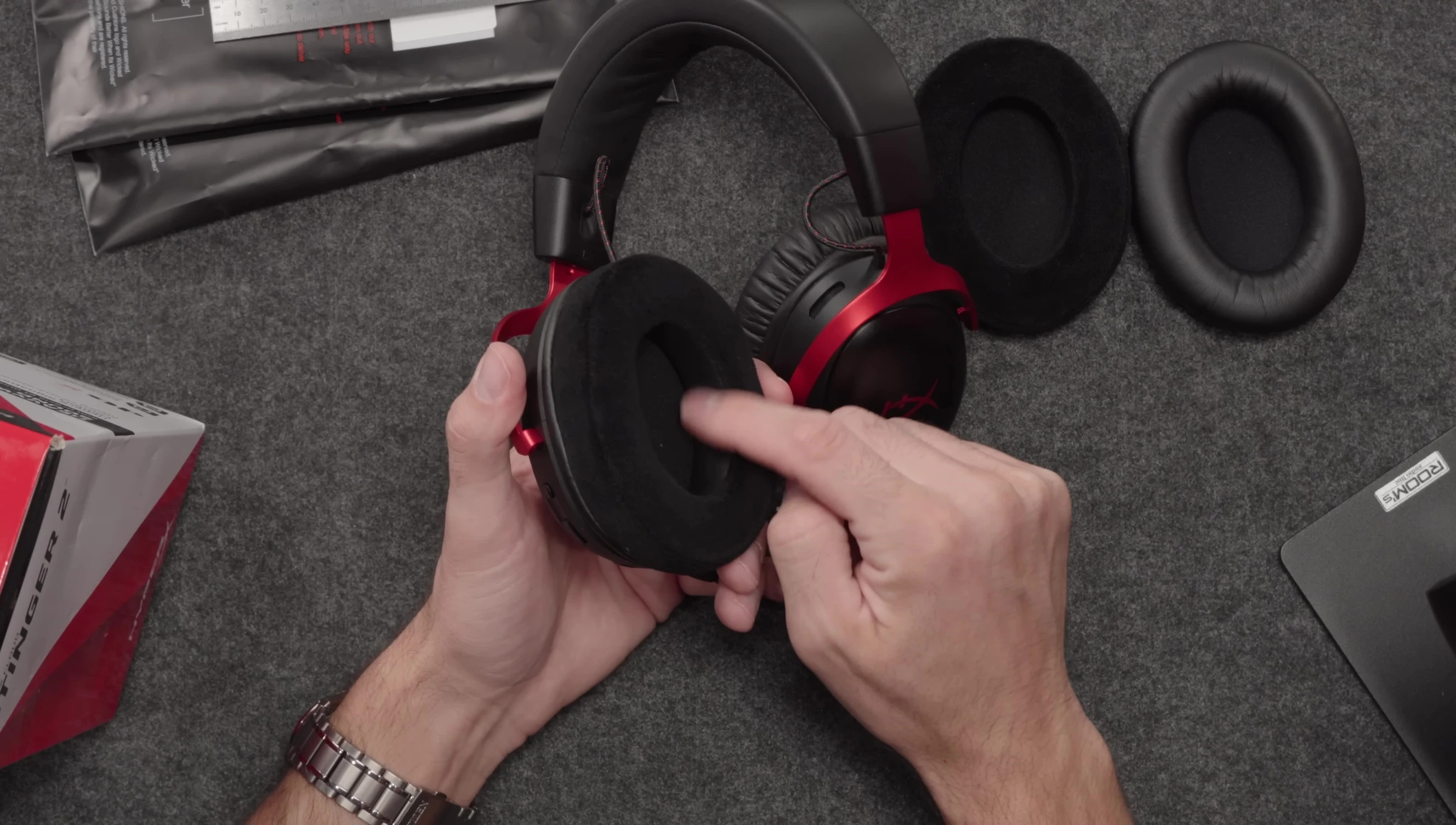 Close-up showing the hybrid material of the StealthZ pad