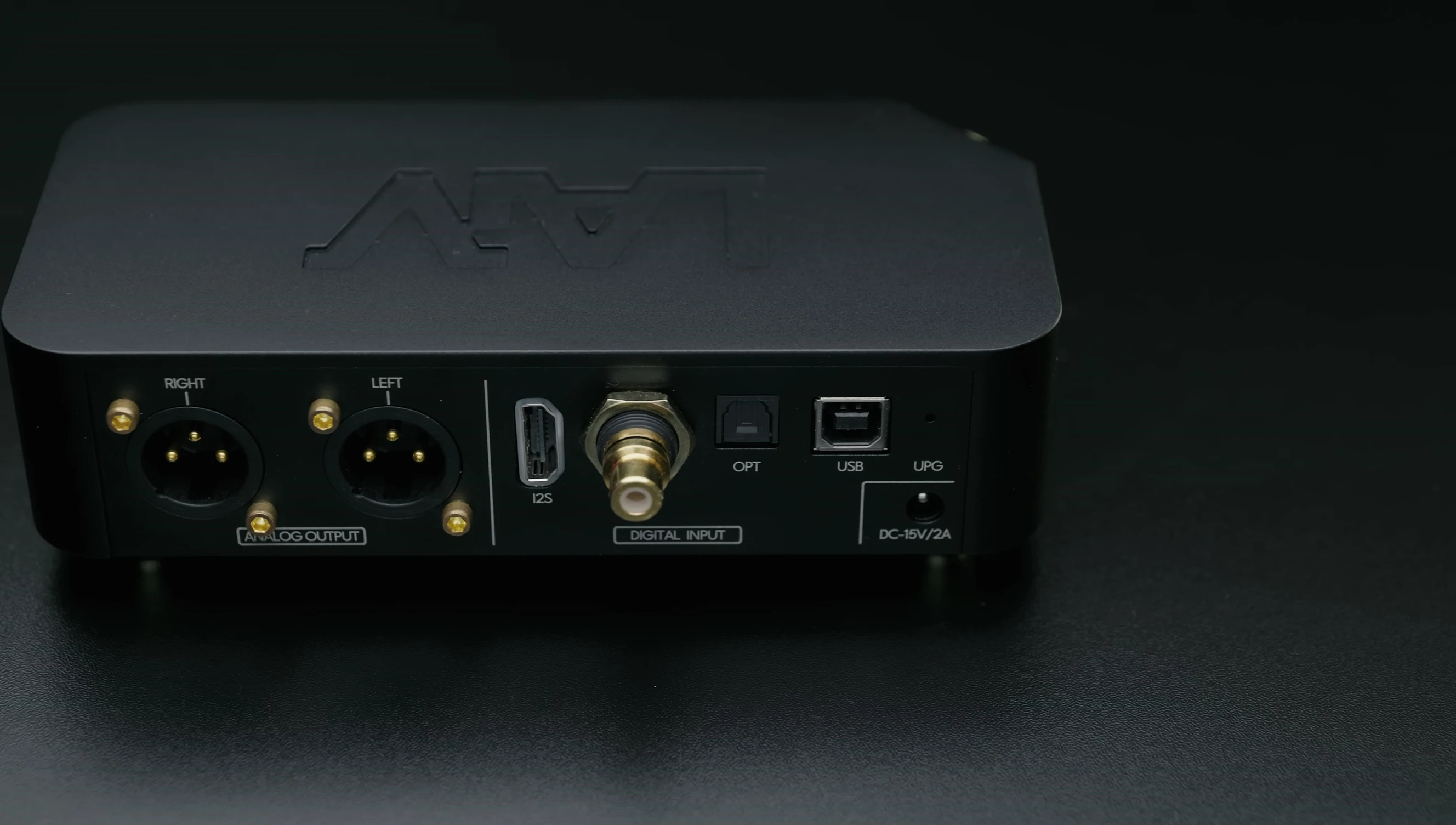 A shot of the back panel showcasing the various input/output ports.