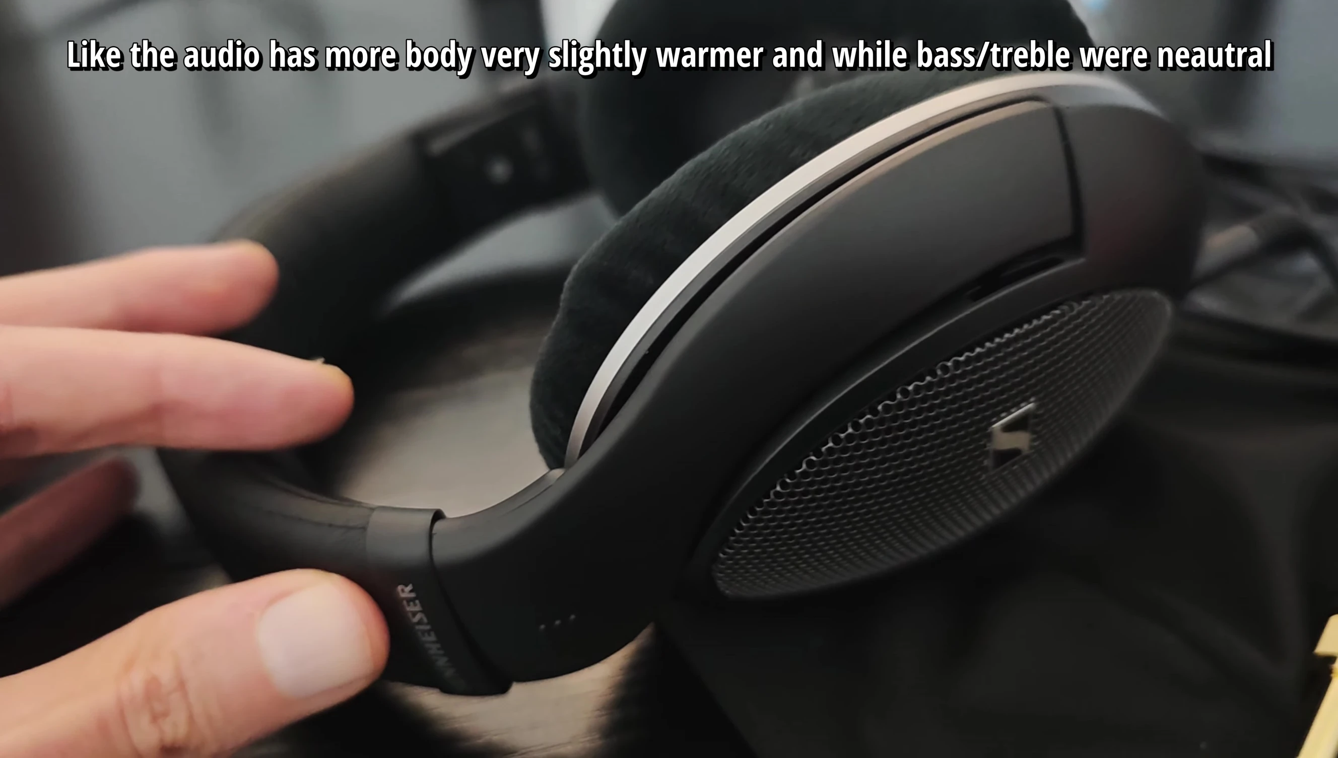 Screen showing audio settings