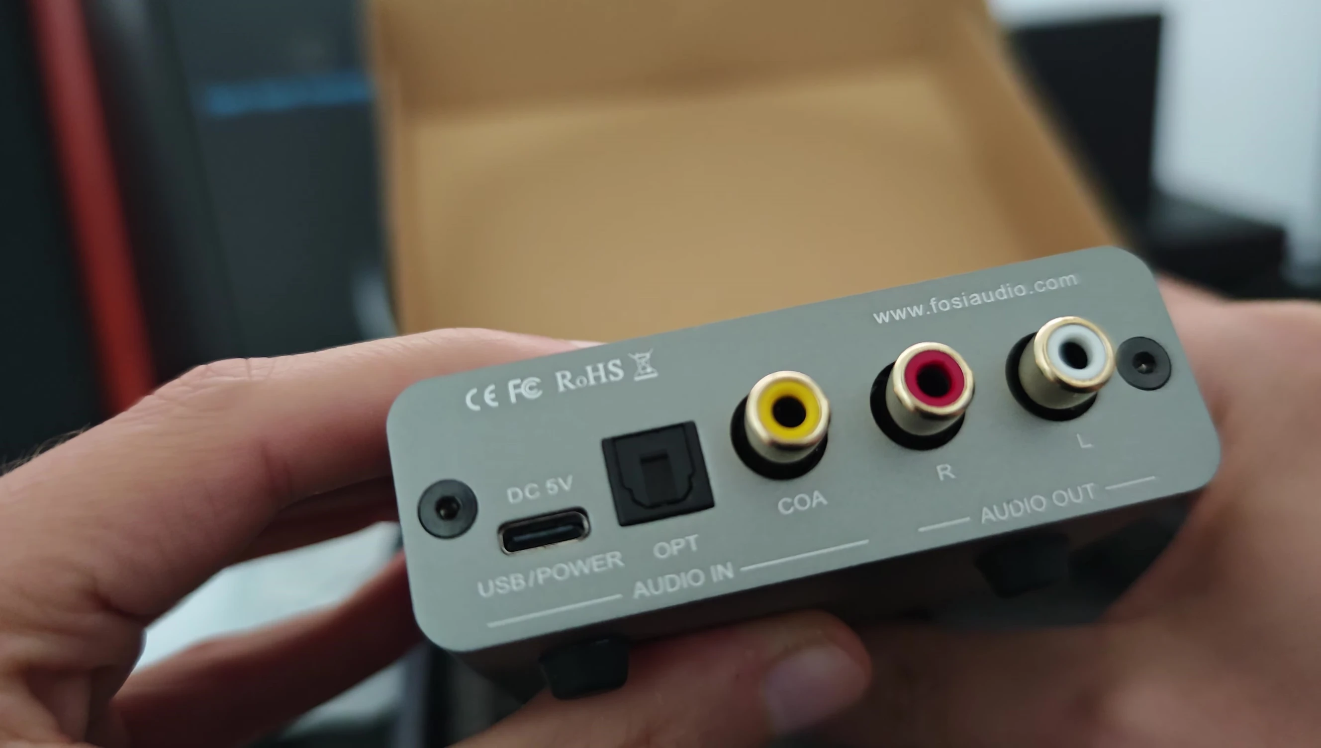 Fosi Audio K5 Pro connected to a PS5